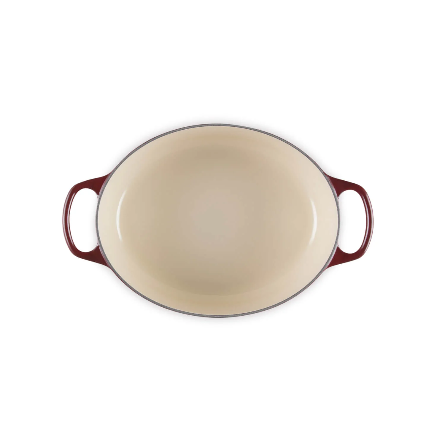 Le Creuset Signature Cast Iron 29cm Oval Casserole - Garnet - Image 4