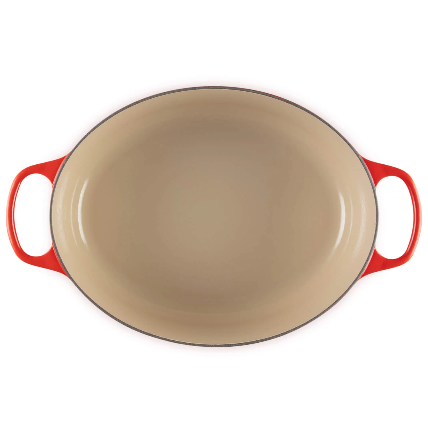 Le Creuset Signature 35cm Cast Iron Oval Casserole - Cerise - Image 4