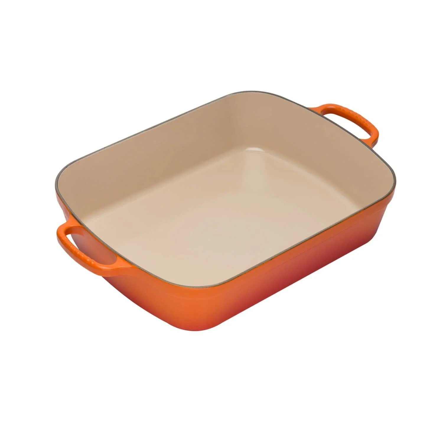 Le Creuset Signature 37cm Cast Iron Roaster - Volcanic - Image 3