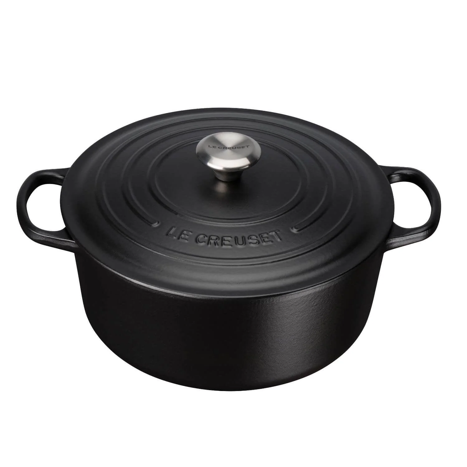 Le Creuset Signature 5 Piece Cast Iron Cookware Set - Satin Black - Image 2