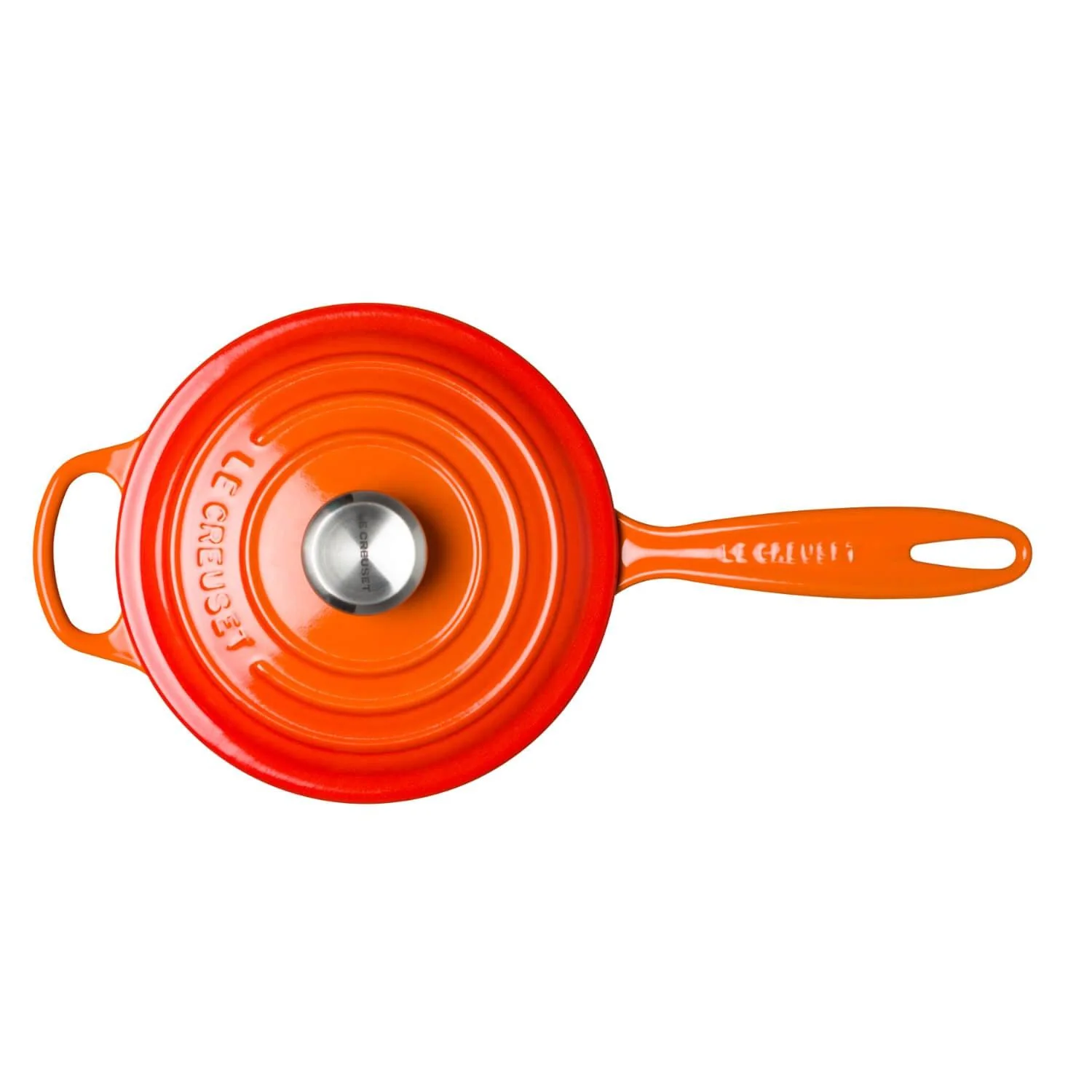 Le Creuset Signature Cast Iron 20cm Saucepan - Volcanic - Image 3