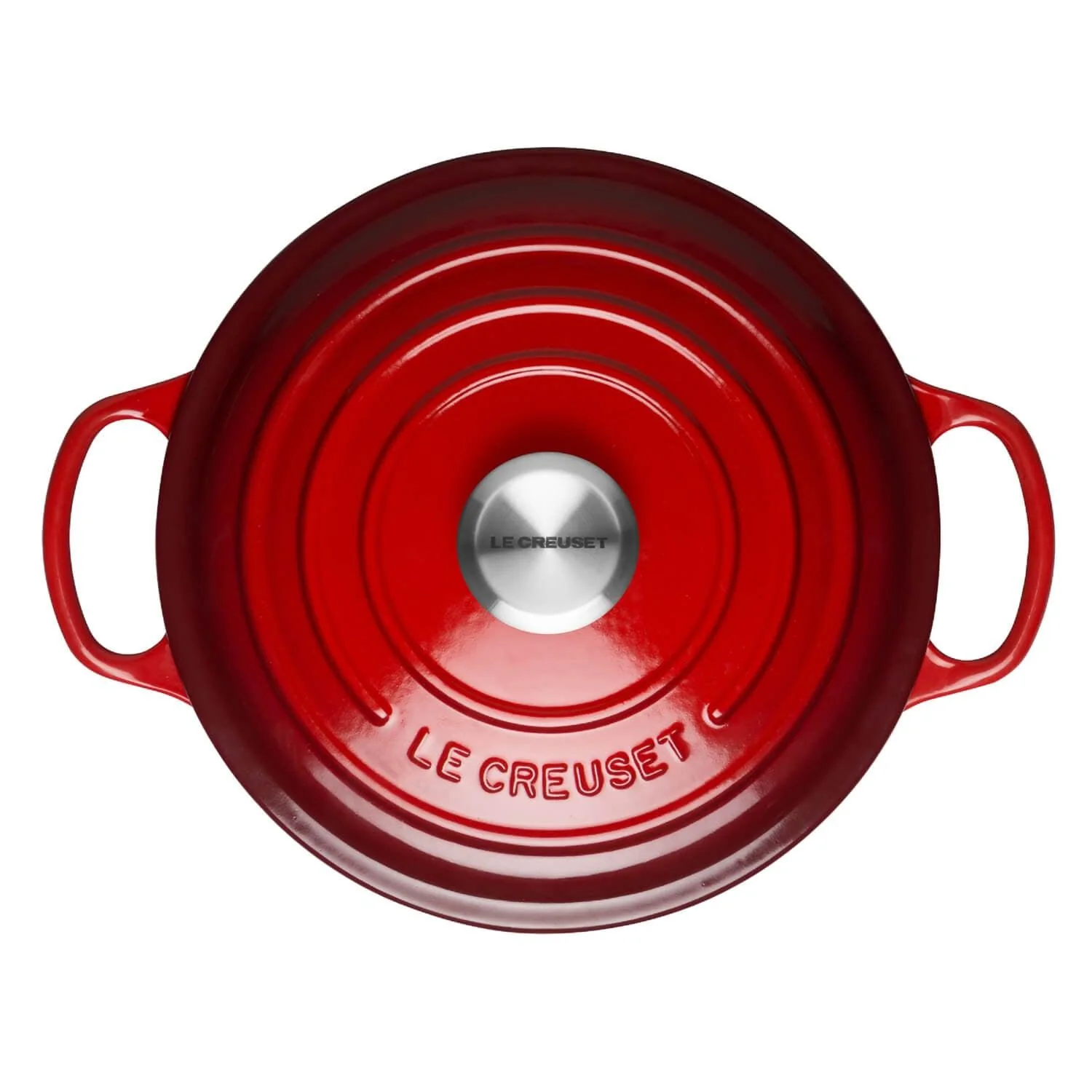 Le Creuset Signature Cast Iron 22cm Round Casserole - Cerise - Image 4