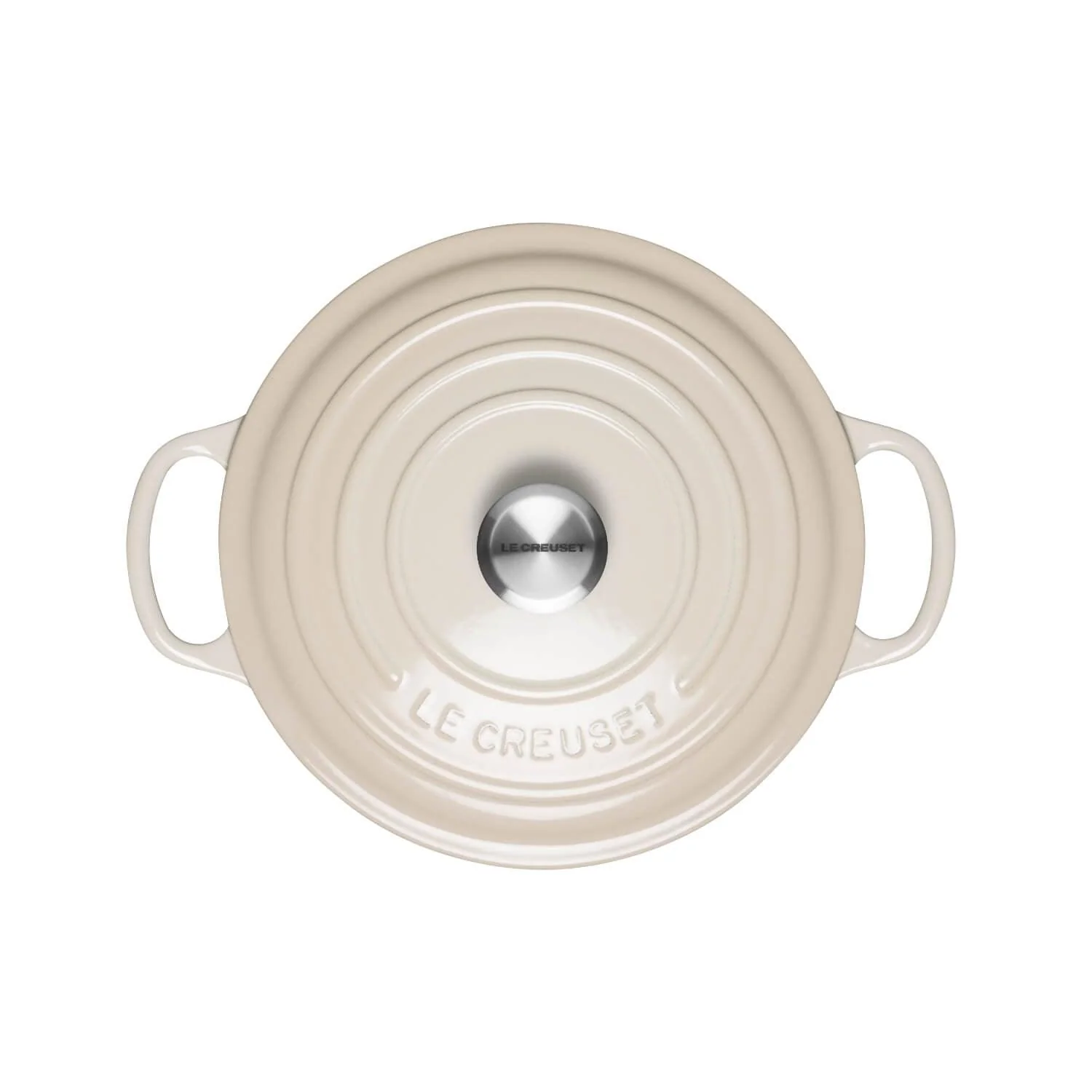 Le Creuset Signature Cast Iron 22cm Round Casserole - Meringue - Image 3