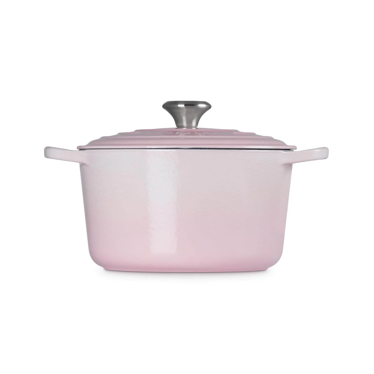 Le Creuset Signature Cast Iron 24cm Deep Round Casserole - Shell Pink - Image 2