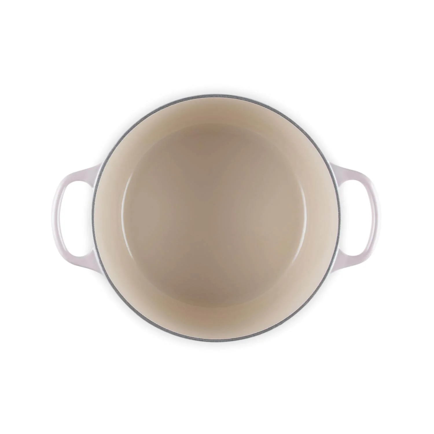 Le Creuset Signature Cast Iron 24cm Deep Round Casserole - Shell Pink - Image 3