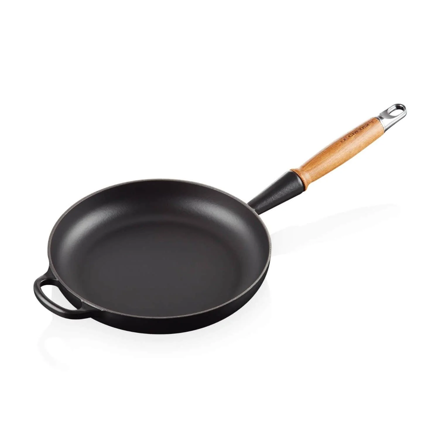 Le Creuset Signature Cast Iron 24cm Frying Pan - Satin Black - Image 2