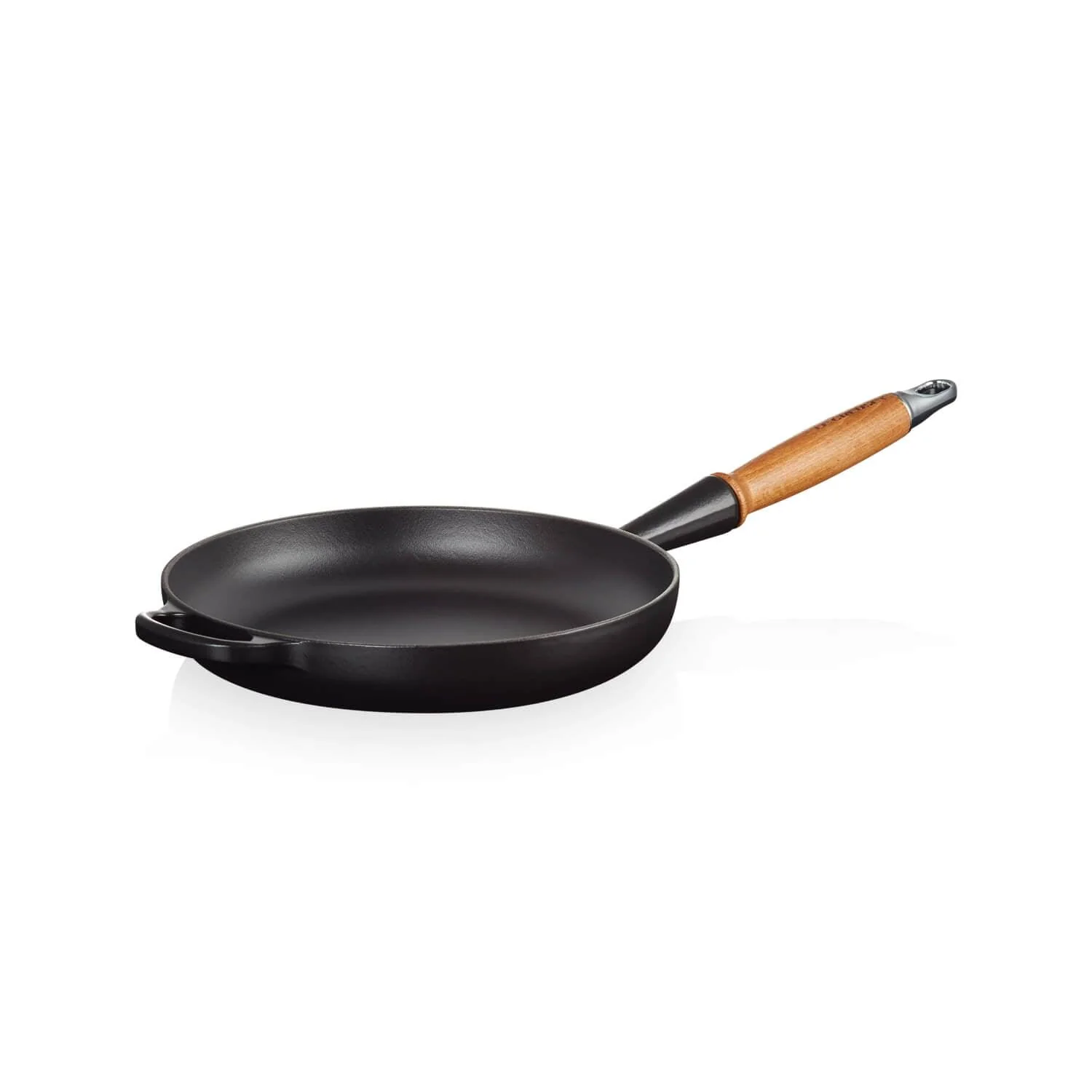 Le Creuset Signature Cast Iron 24cm Frying Pan - Satin Black - Image 3