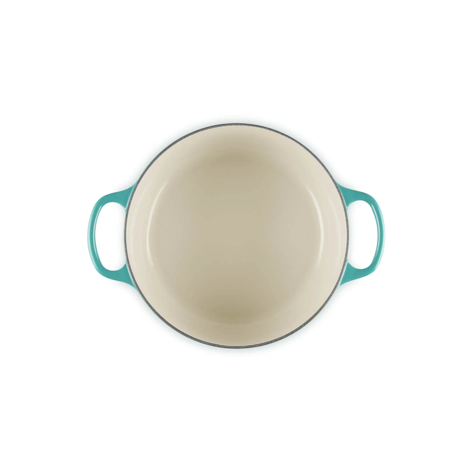 Le Creuset Signature Cast Iron 24cm Round Casserole - Bleu Riviera - Image 4