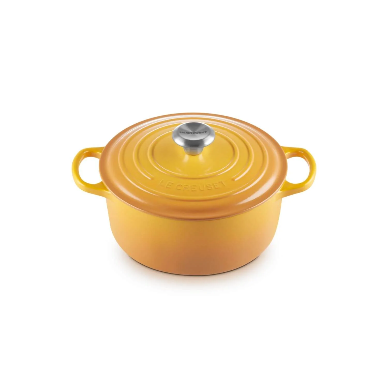 Le Creuset Signature Cast Iron 24cm Round Casserole - Nectar - Image 5