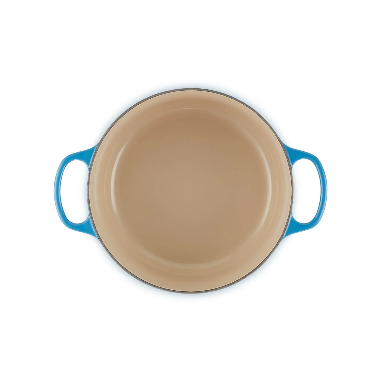Le Creuset Signature Cast Iron 26cm Round Casserole - Azure - Image 4