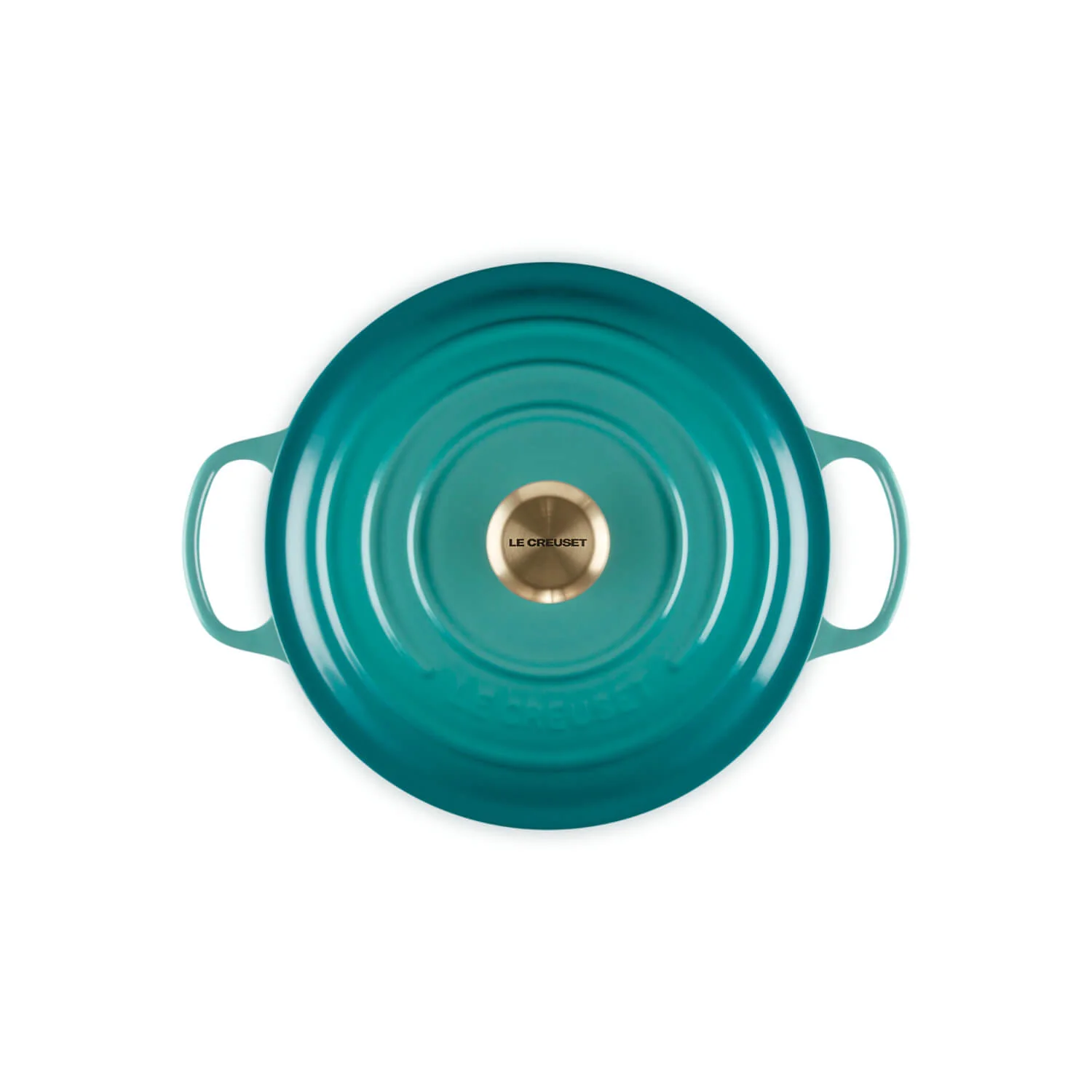 Le Creuset Signature Cast Iron 26cm Round Casserole - Bleu Riviera - Image 3