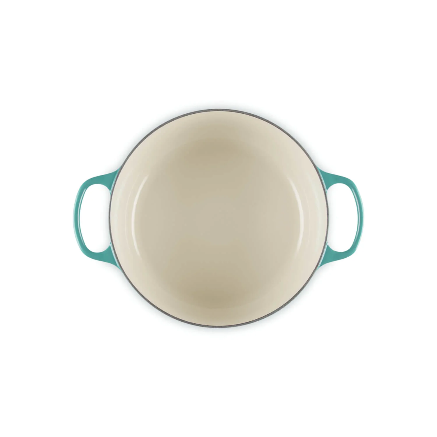 Le Creuset Signature Cast Iron 26cm Round Casserole - Bleu Riviera - Image 4