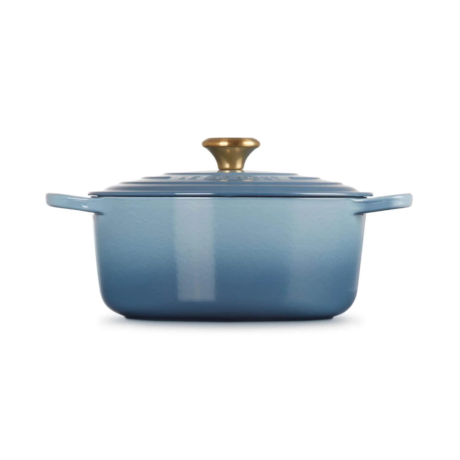 Le Creuset Signature Cast Iron 26cm Round Casserole - Chambray - Image 2