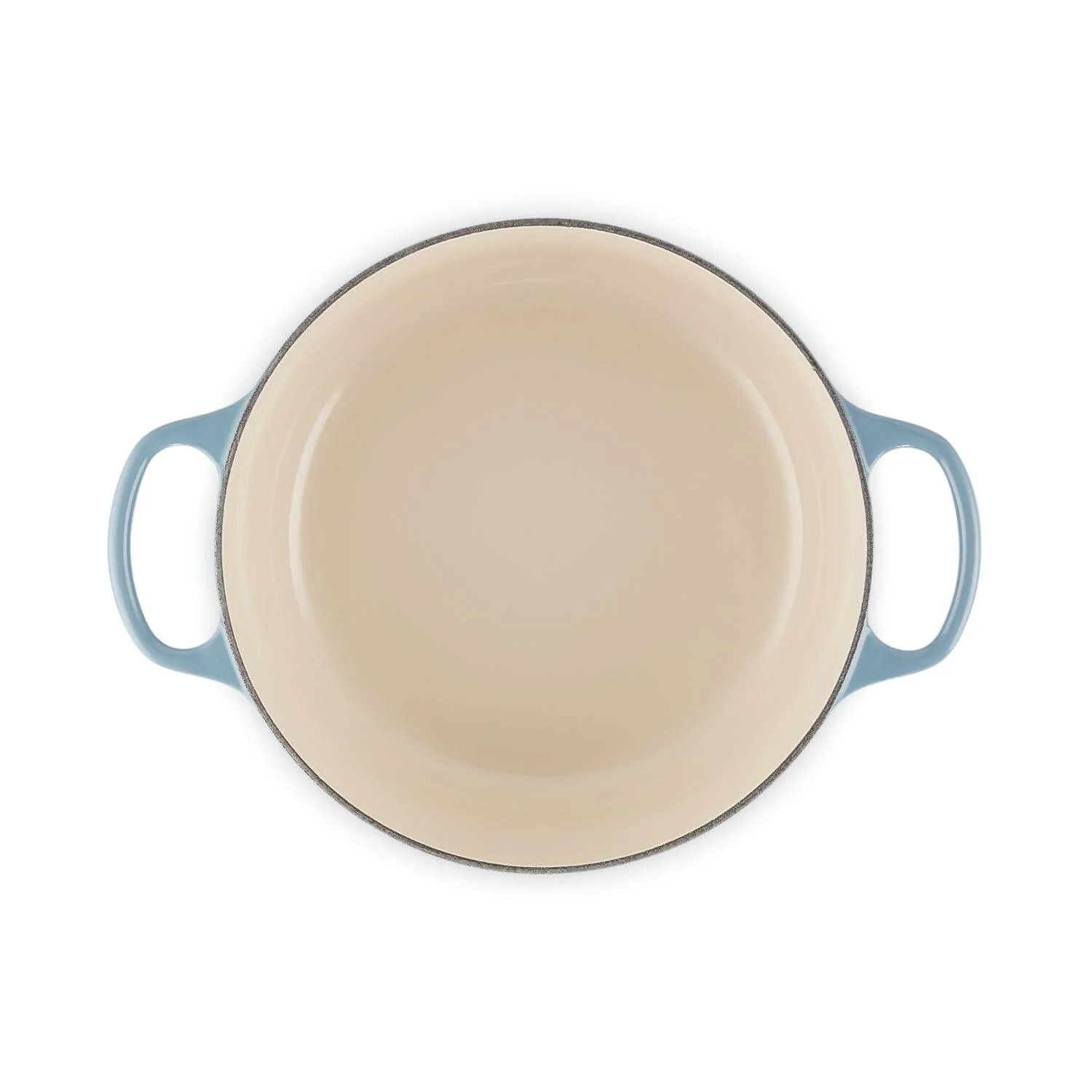 Le Creuset Signature Cast Iron 26cm Round Casserole - Chambray - Image 4