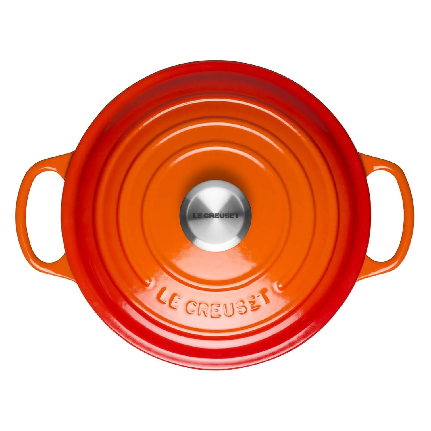 Le Creuset Signature Cast Iron 26cm Round Casserole - Volcanic - Image 4