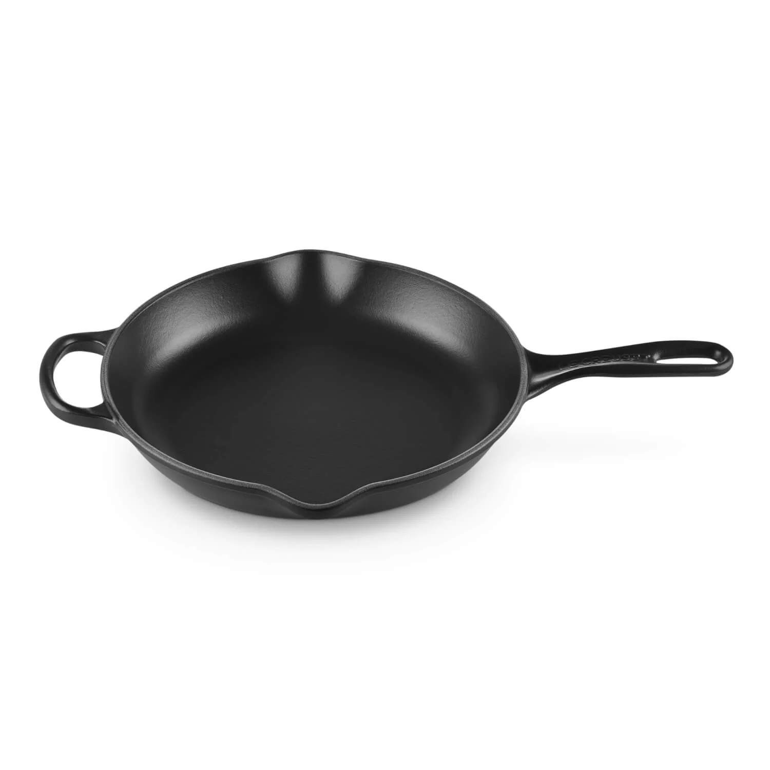 Le Creuset Signature Cast Iron 26cm Round Skillet - Satin Black - Image 4