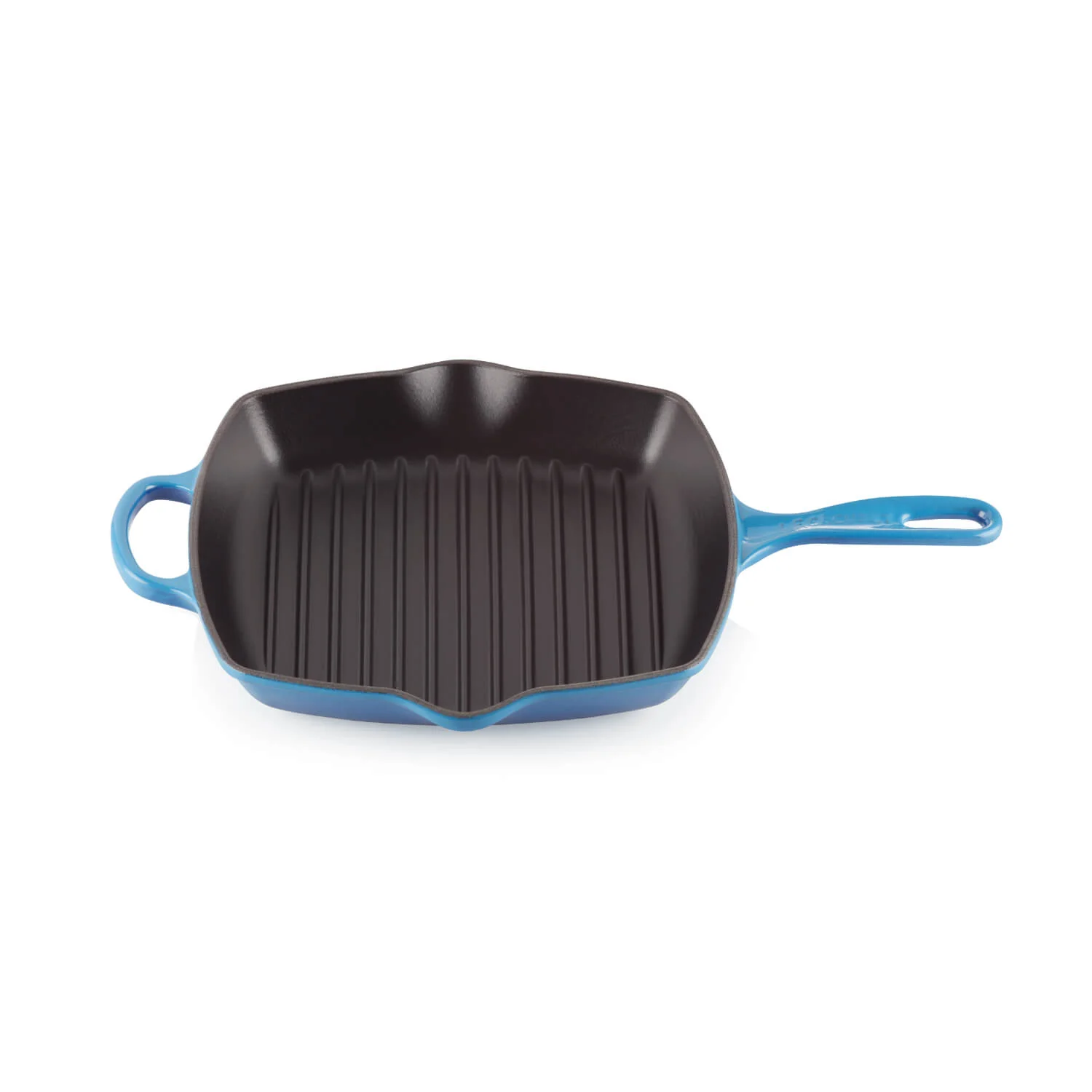 Le Creuset Signature Cast Iron 26cm Square Grillit - Azure - Image 4