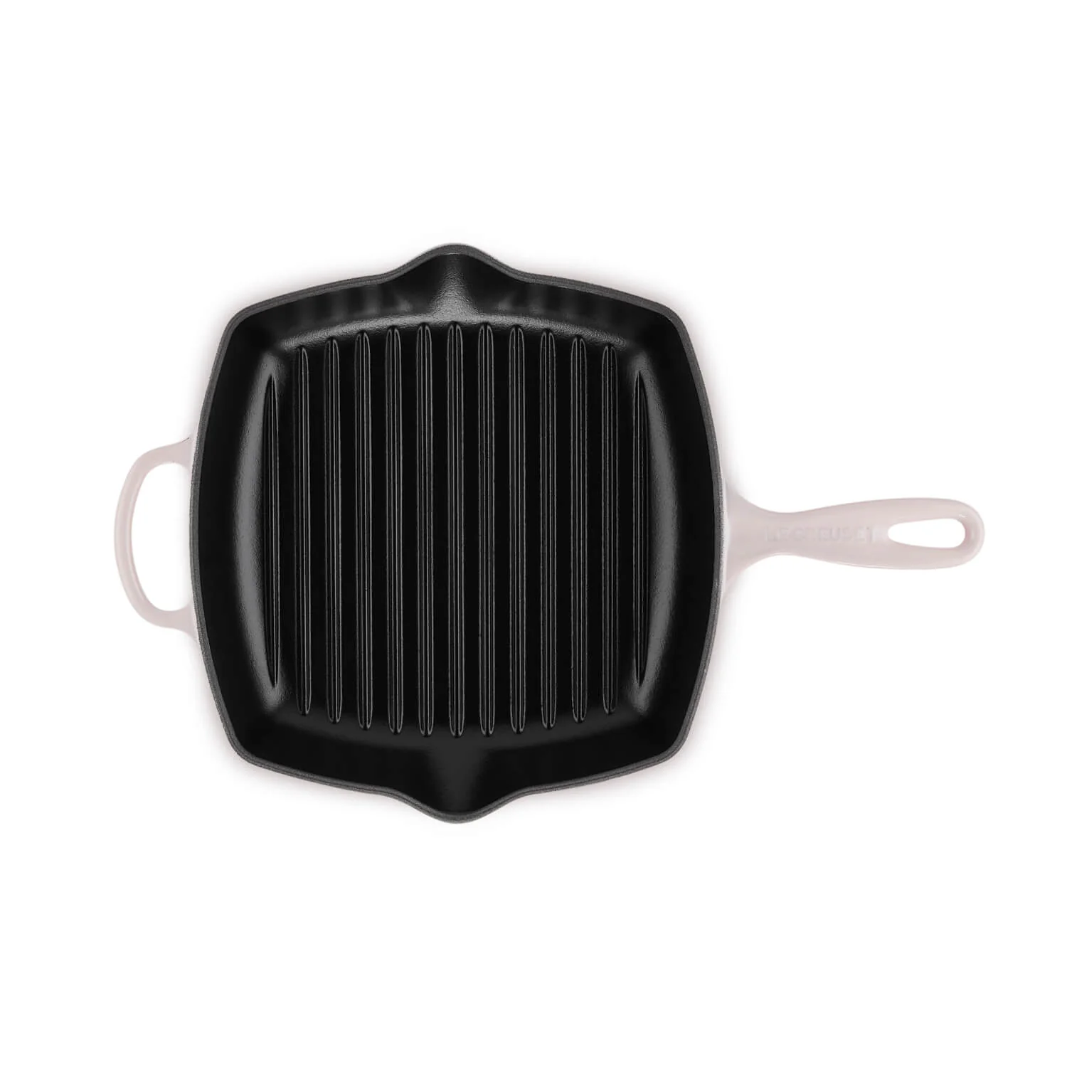 Le Creuset Signature Cast Iron 26cm Square Grillit - Shell Pink - Image 2