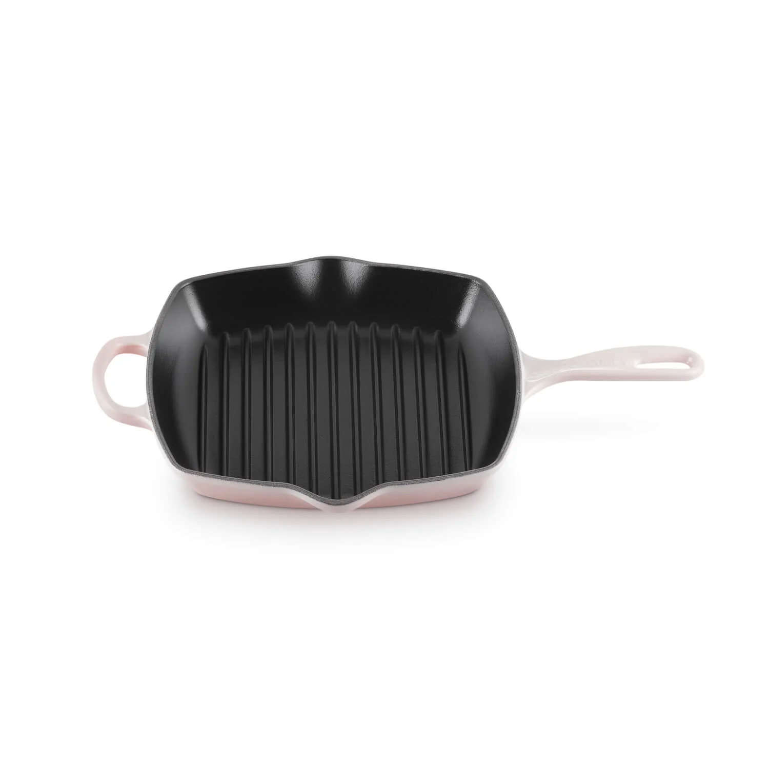 Le Creuset Signature Cast Iron 26cm Square Grillit - Shell Pink - Image 4
