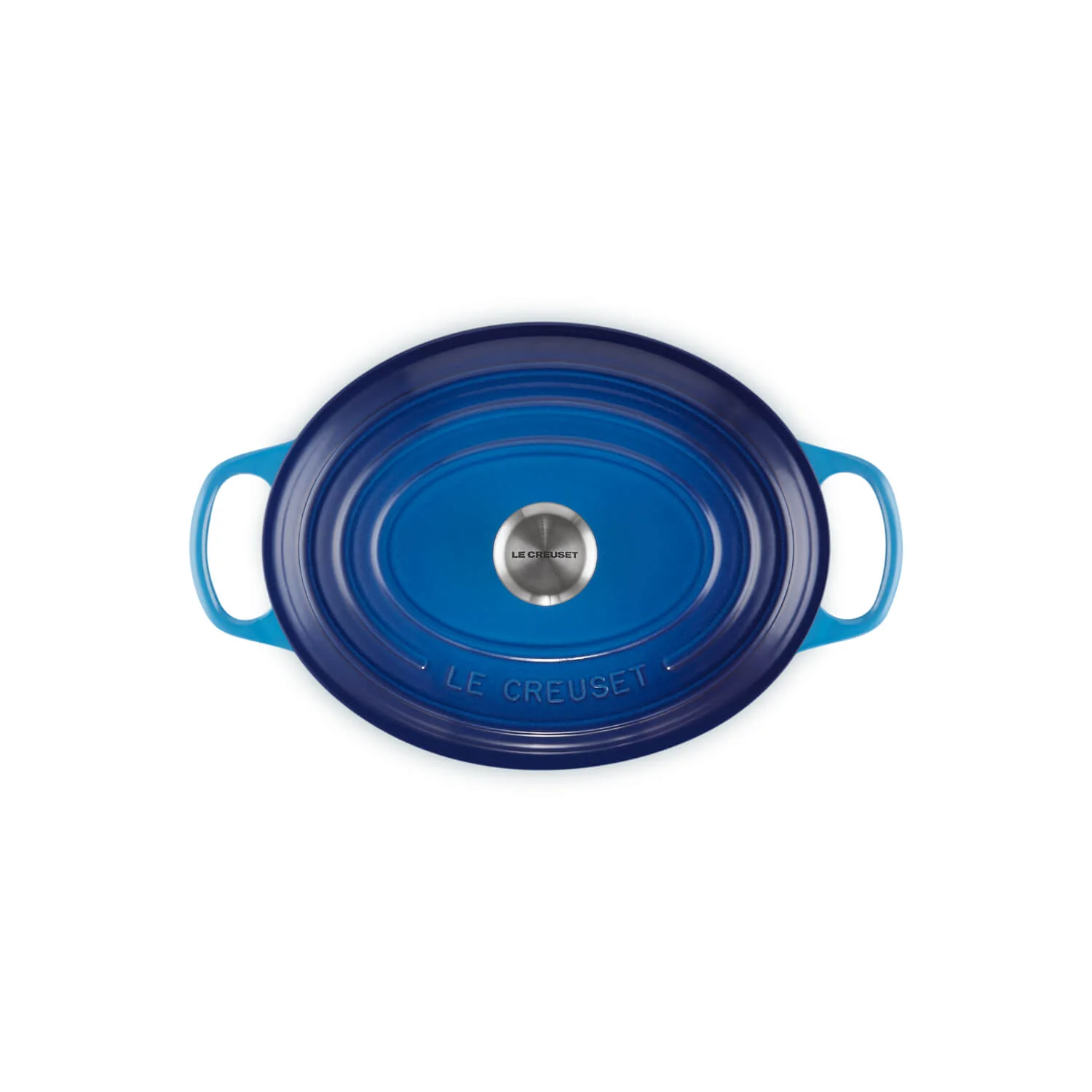 Le Creuset Signature Cast Iron 27cm Oval Casserole - Azure - Image 4