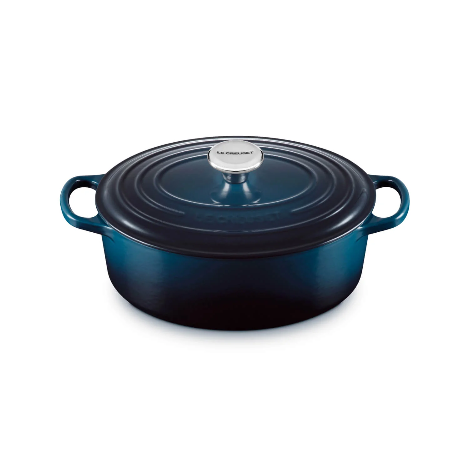 Le Creuset Signature Cast Iron 27cm Oval Casserole - Nuit - Image 5