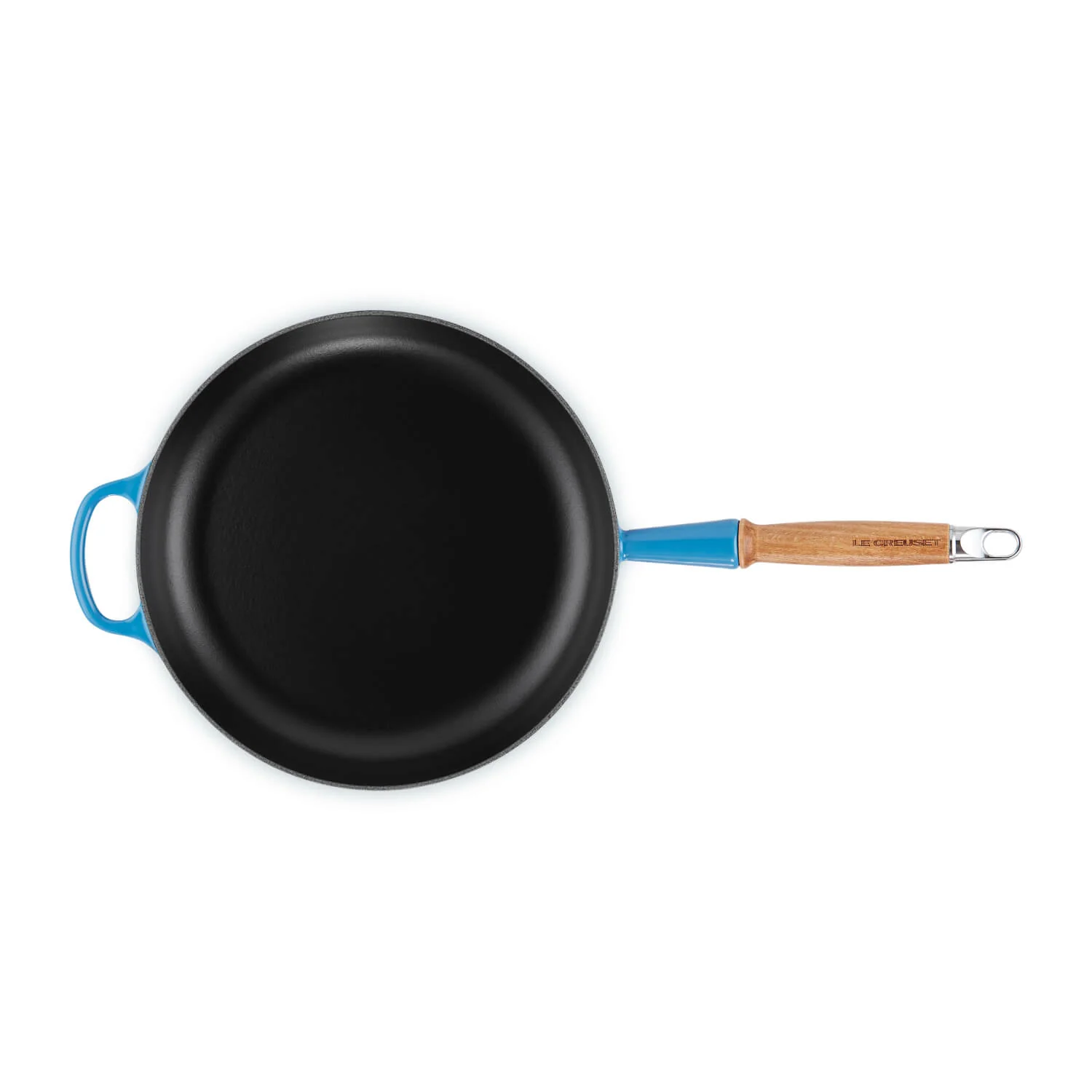 Le Creuset Signature Cast Iron 28cm Frying Pan - Azure - Image 4