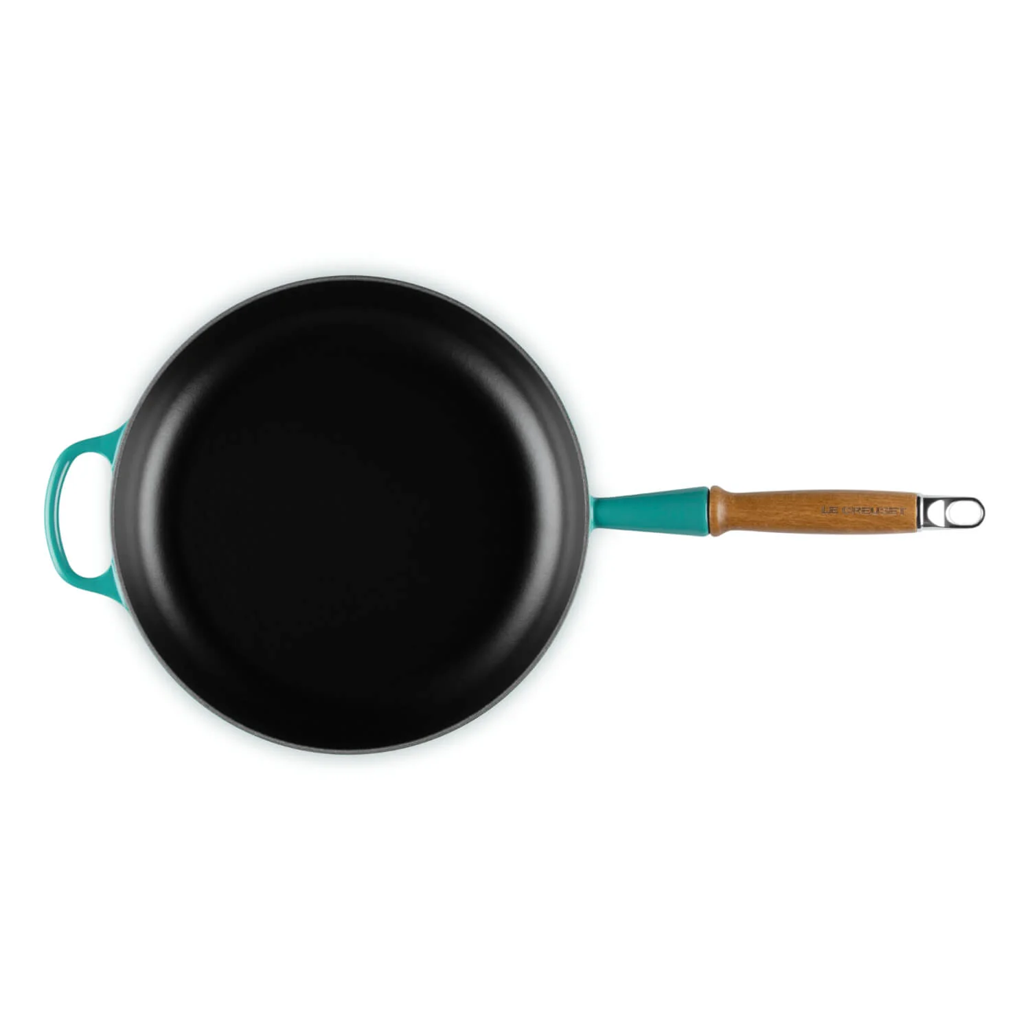 Le Creuset Signature Cast Iron 28cm Frying Pan - Bleu Riviera - Image 3