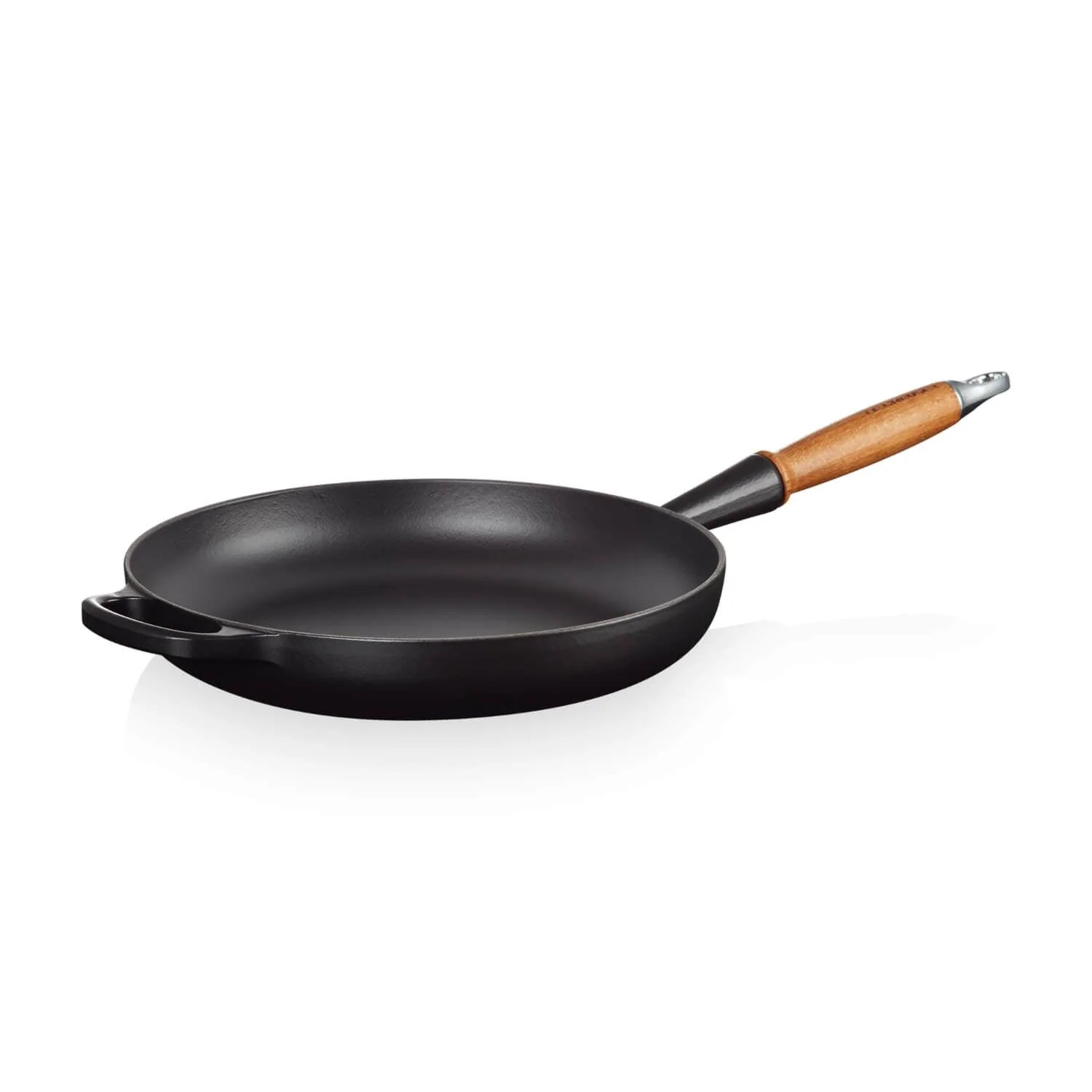 Le Creuset Signature Cast Iron 28cm Frying Pan - Satin Black - Image 3