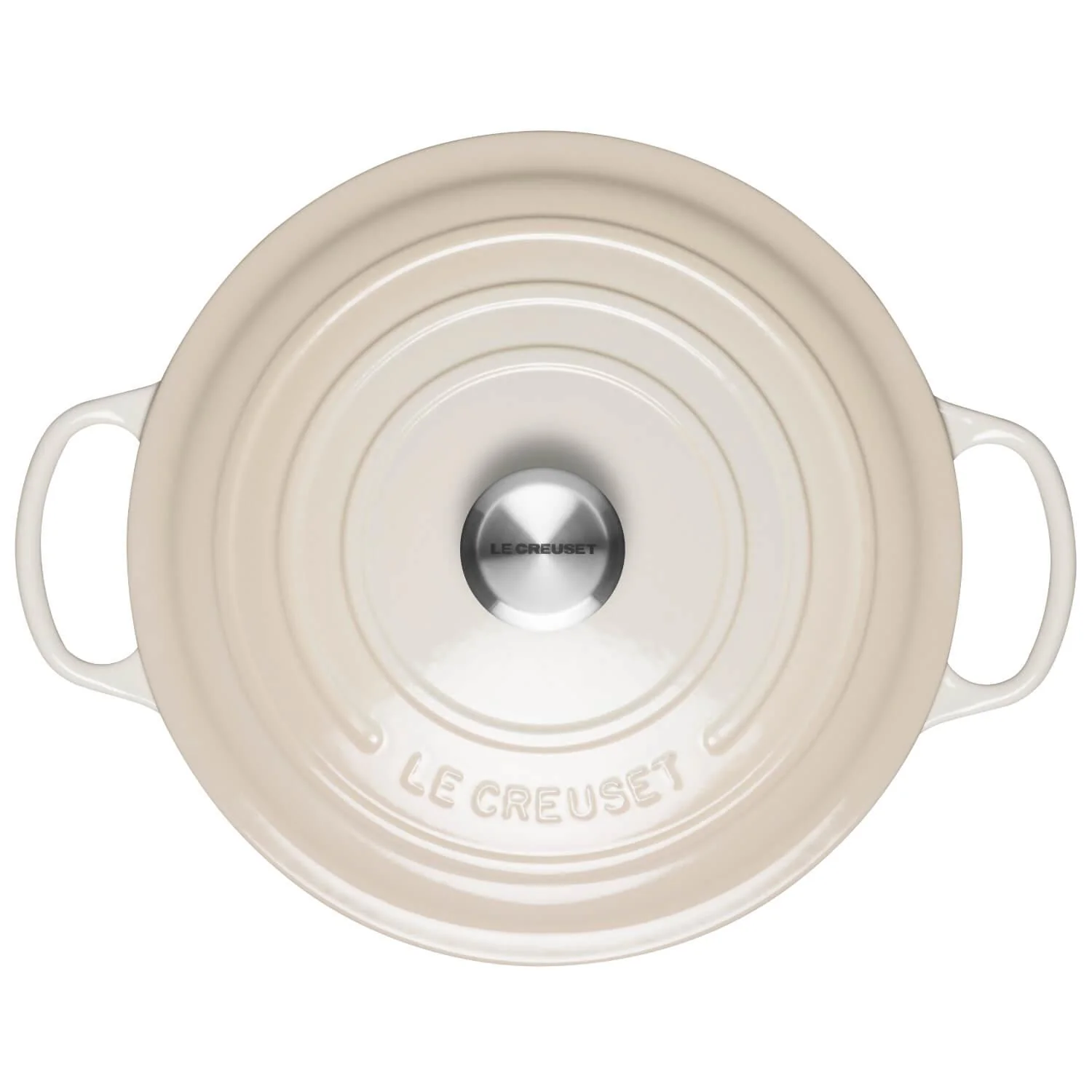 Le Creuset Signature Cast Iron 28cm Round Casserole - Meringue - Image 4