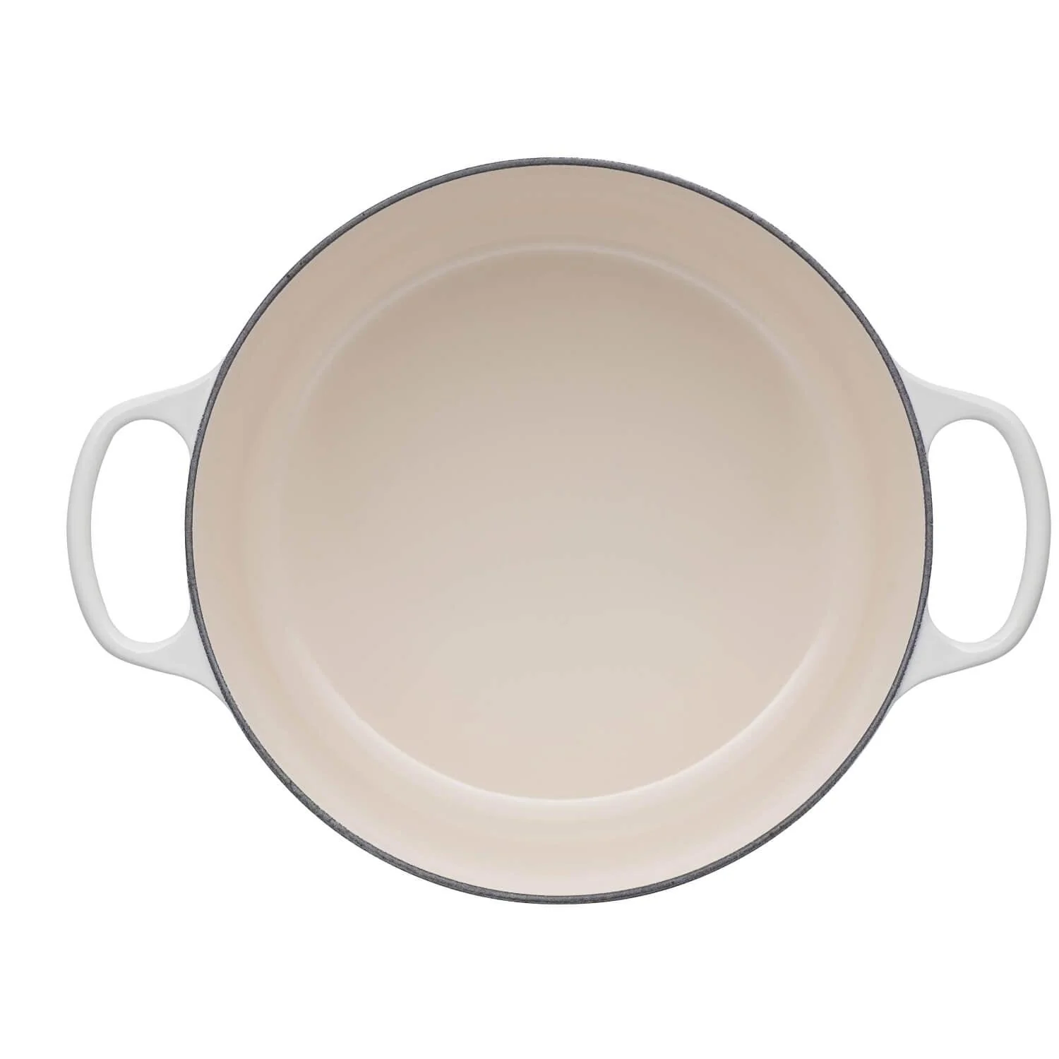 Le Creuset Signature Cast Iron 28cm Round Casserole - Meringue - Image 5