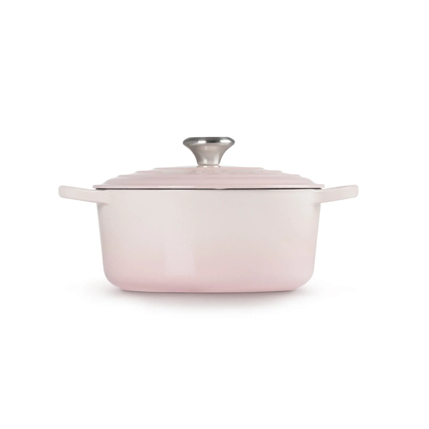 Le Creuset Signature Cast Iron 28cm Round Casserole - Shell Pink - Image 2