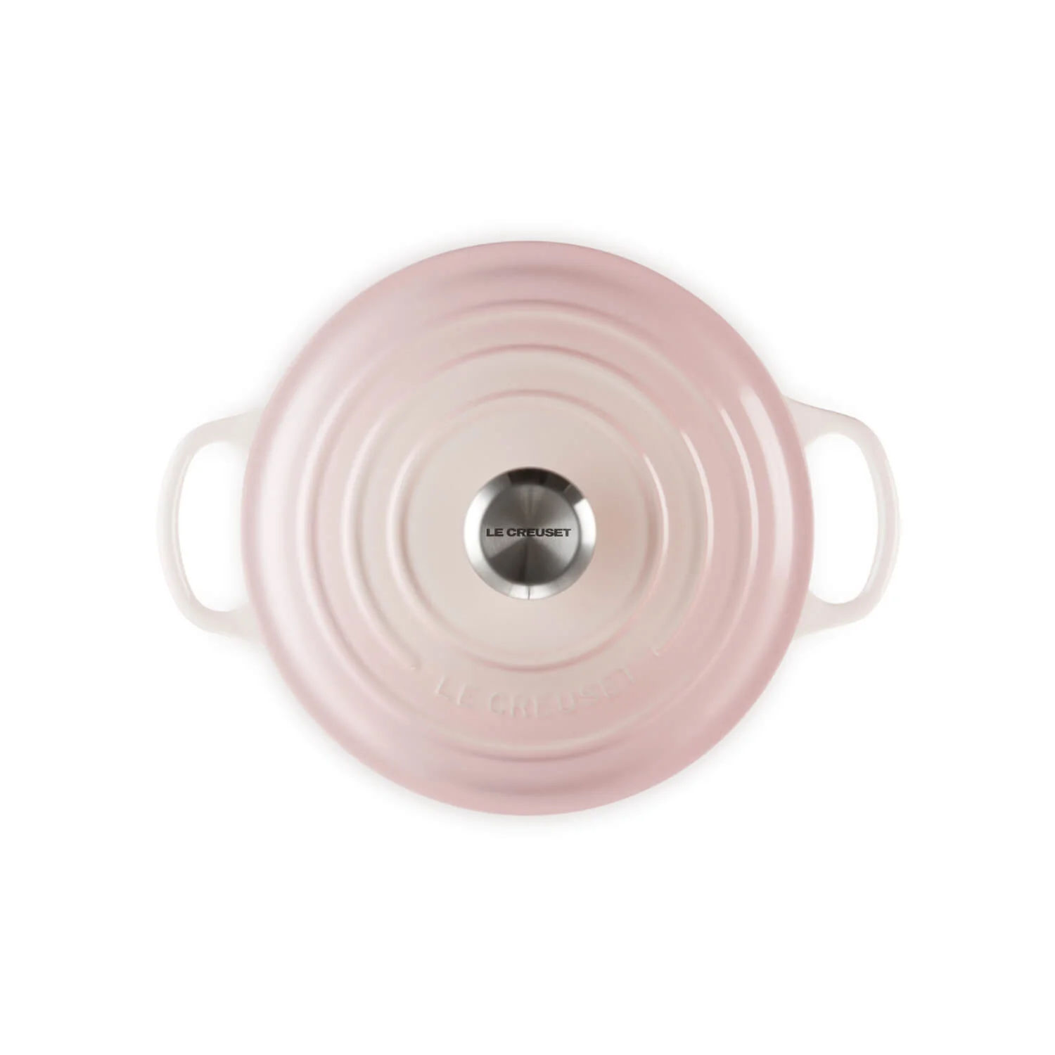 Le Creuset Signature Cast Iron 28cm Round Casserole - Shell Pink - Image 4
