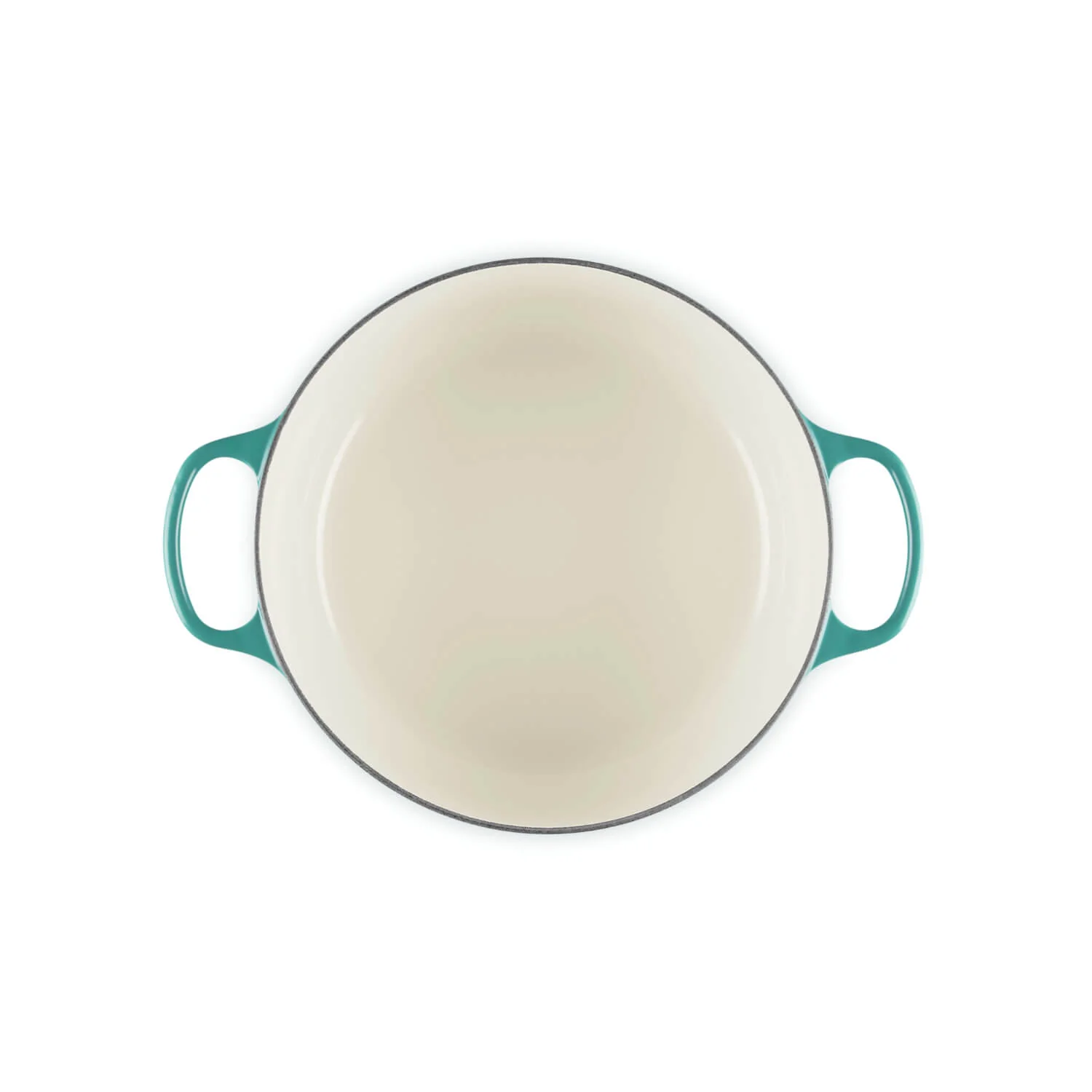 Le Creuset Signature Cast Iron 28cm Round Casserole - Bleu Riviera - Image 4