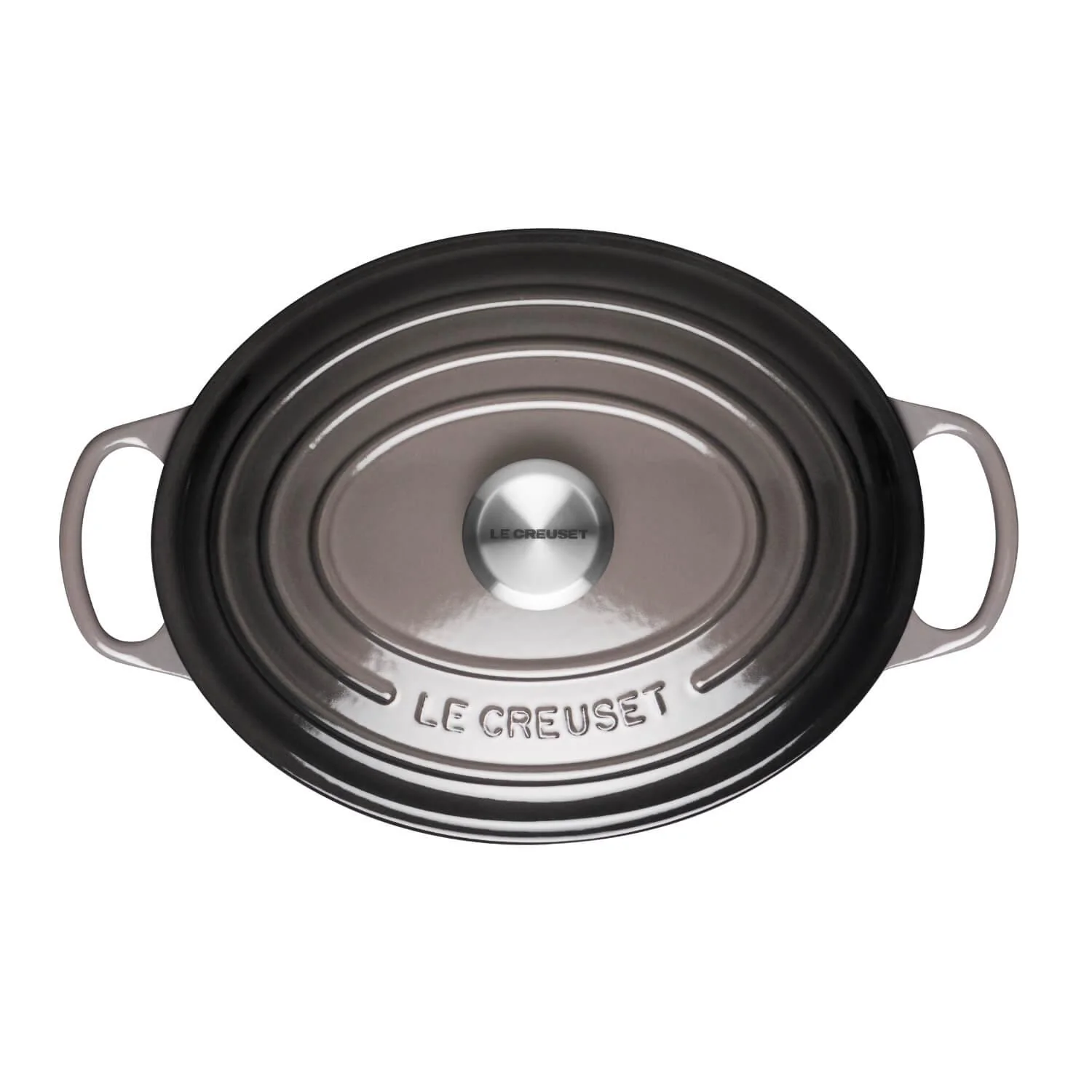 Le Creuset Signature Cast Iron 29cm Oval Casserole - Flint - Image 4