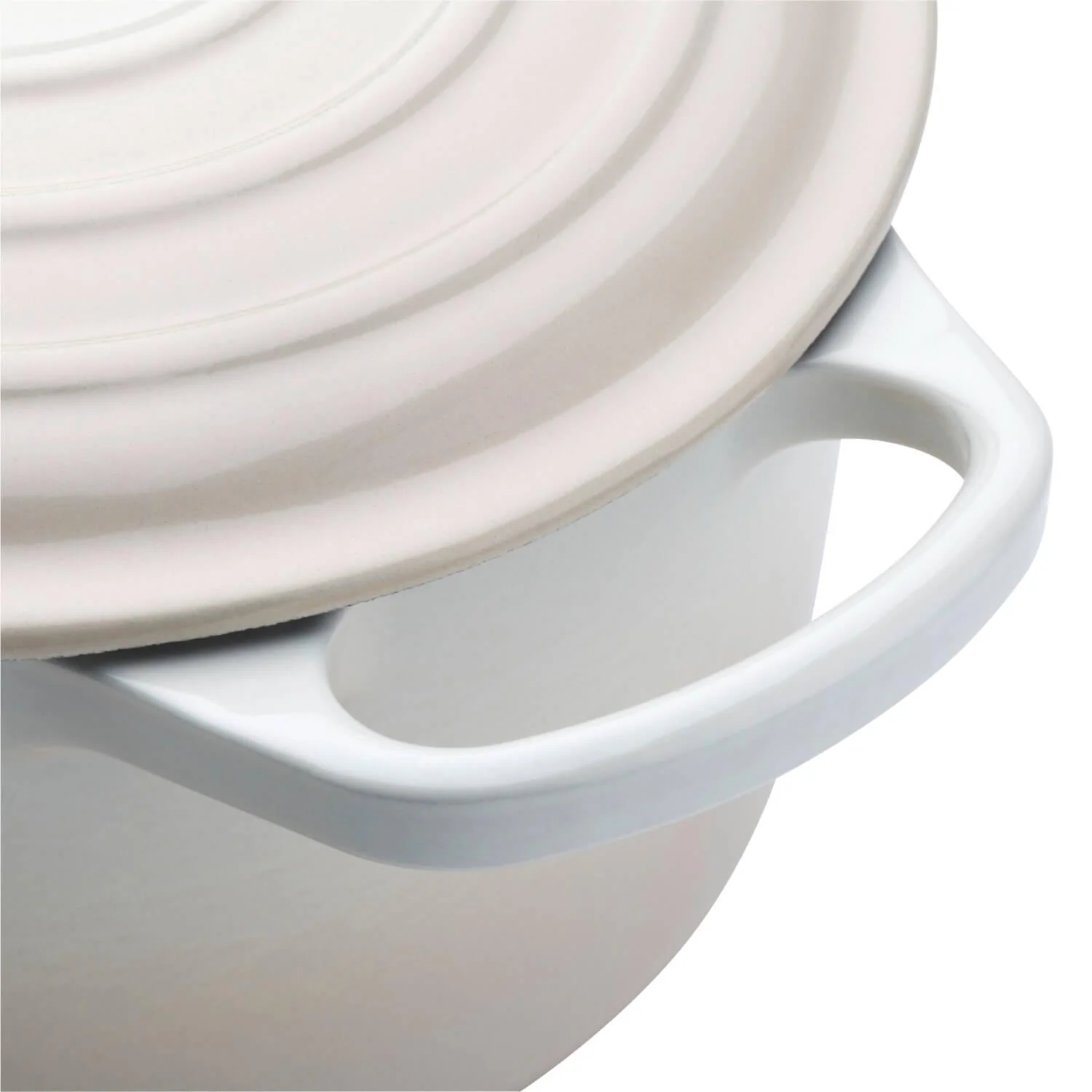 Le Creuset Signature Cast Iron 29cm Oval Casserole - Meringue - Image 6