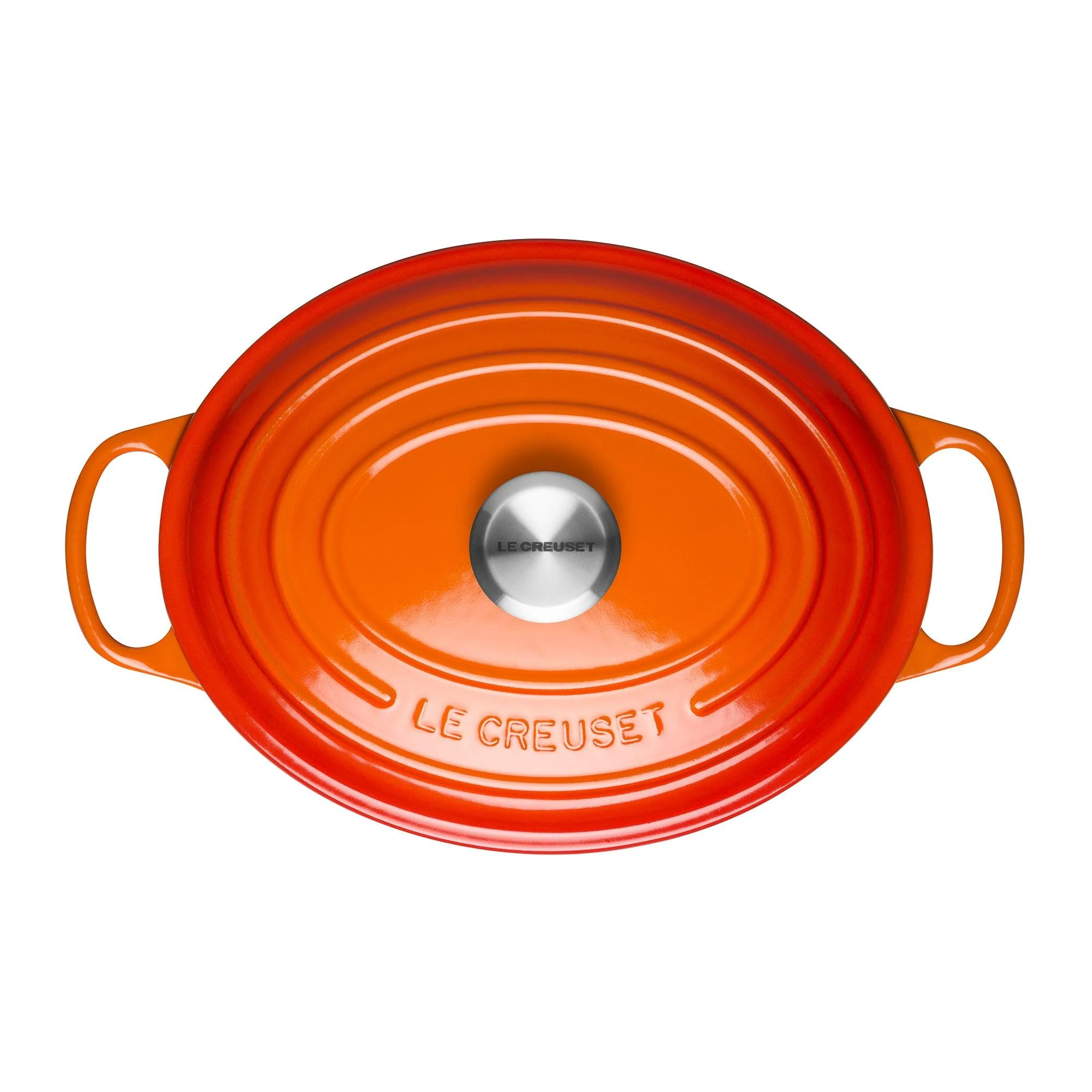 Le Creuset Signature Cast Iron 29cm Oval Casserole - Volcanic - Image 3