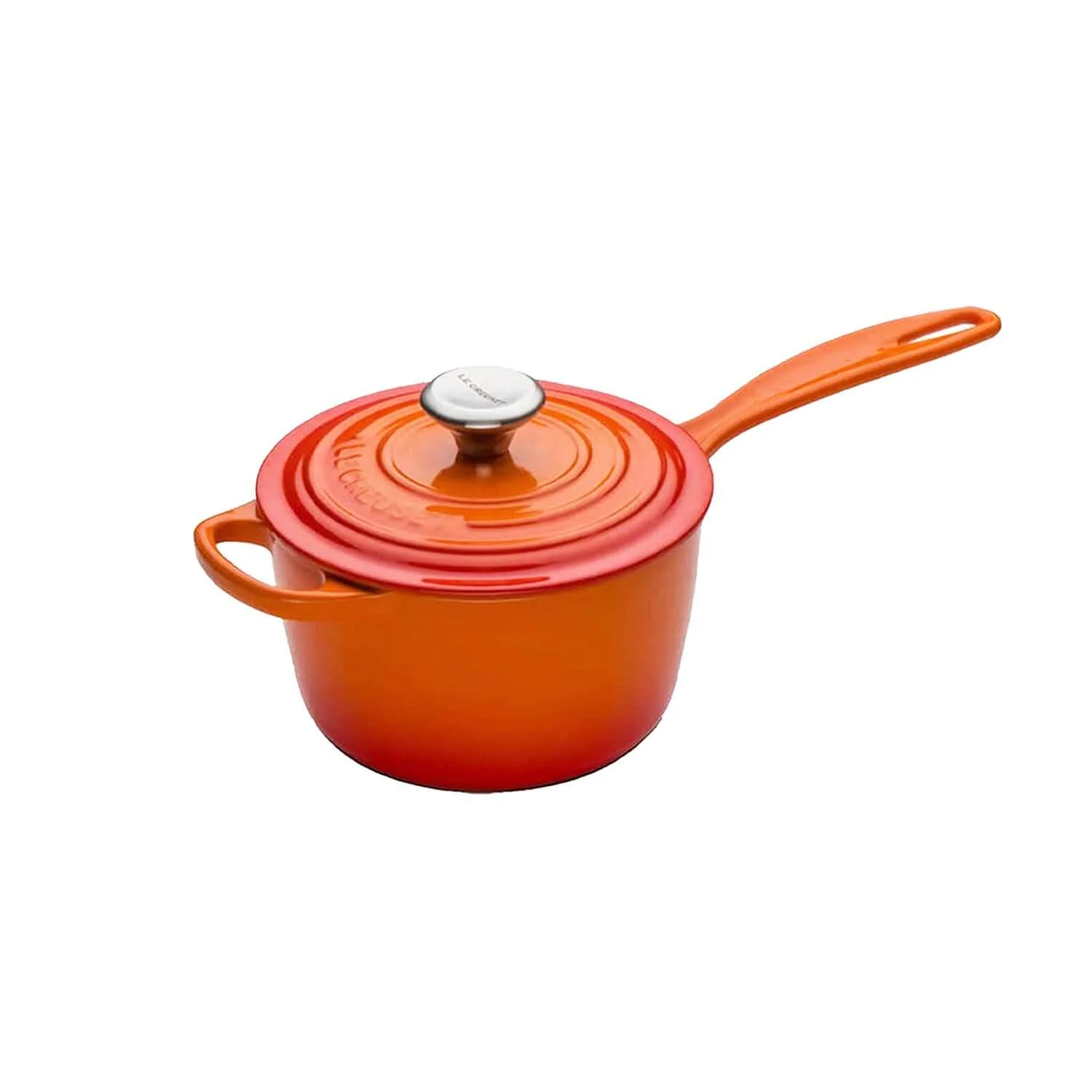 Le Creuset Signature Cast Iron 3 Piece Saucepan Set - Volcanic - Image 4