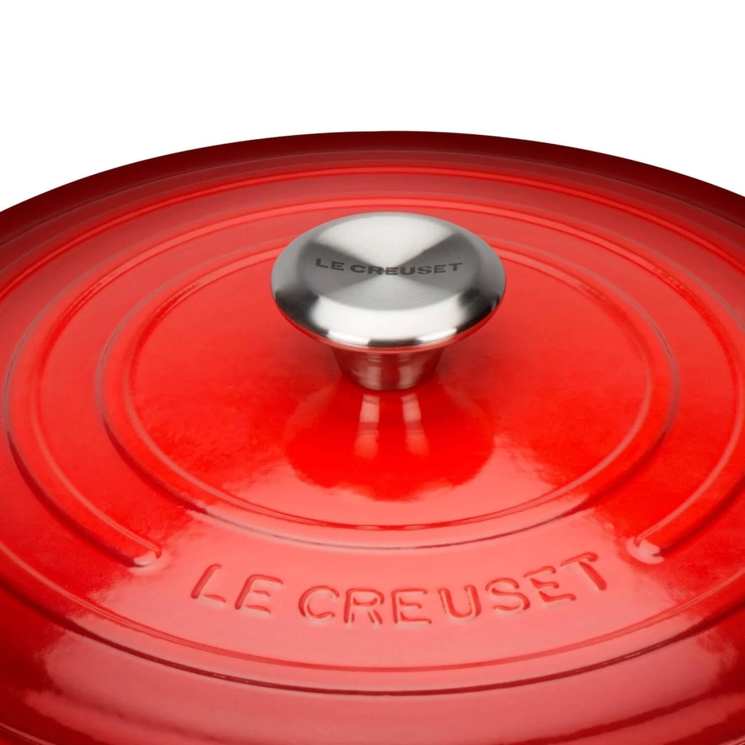 Le Creuset Signature Cast Iron 30cm Round Casserole - Cerise - Image 5