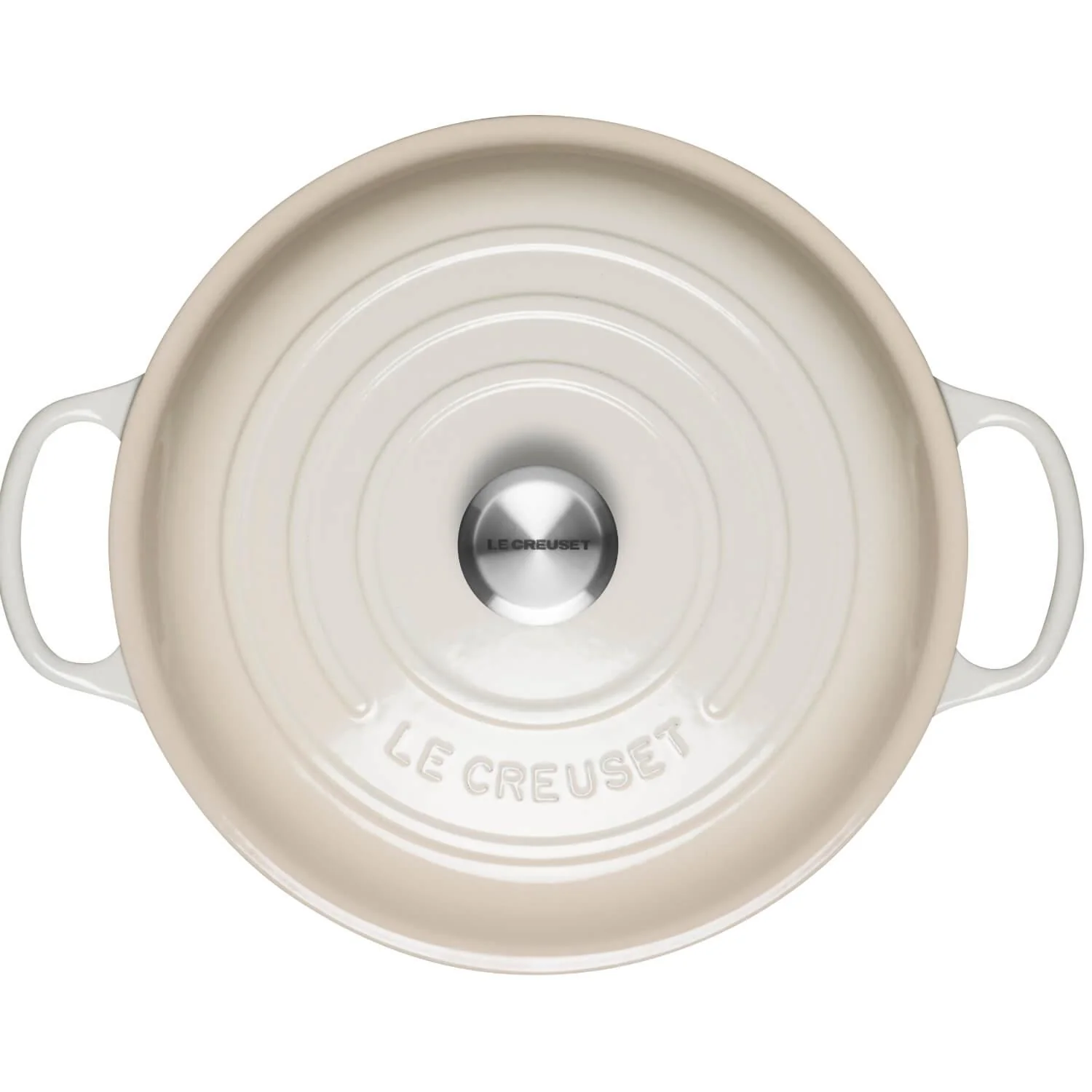 Le Creuset Signature Cast Iron 30cm Shallow Casserole - Meringue - Image 3