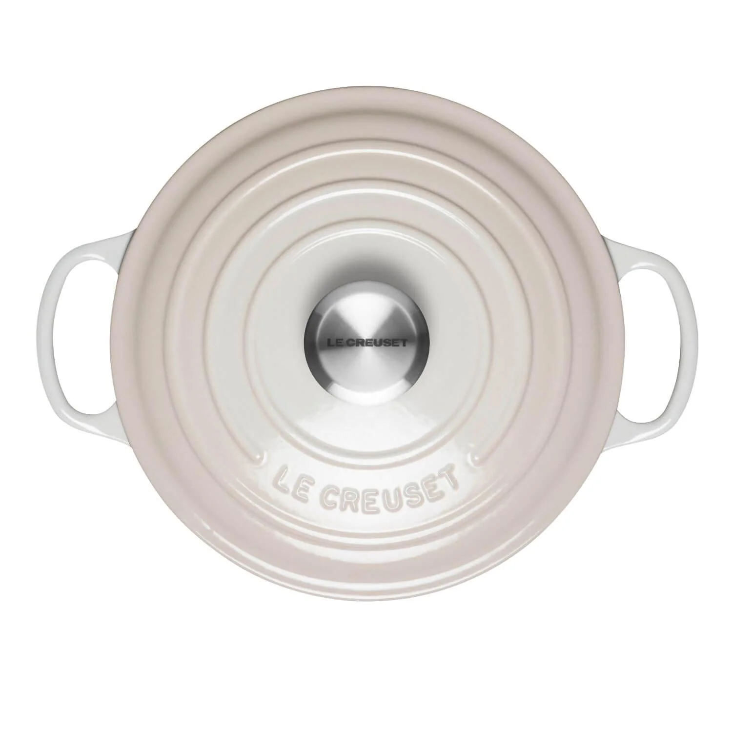 Le Creuset Signature Cast Iron 24cm Round Casserole - Meringue - Image 3