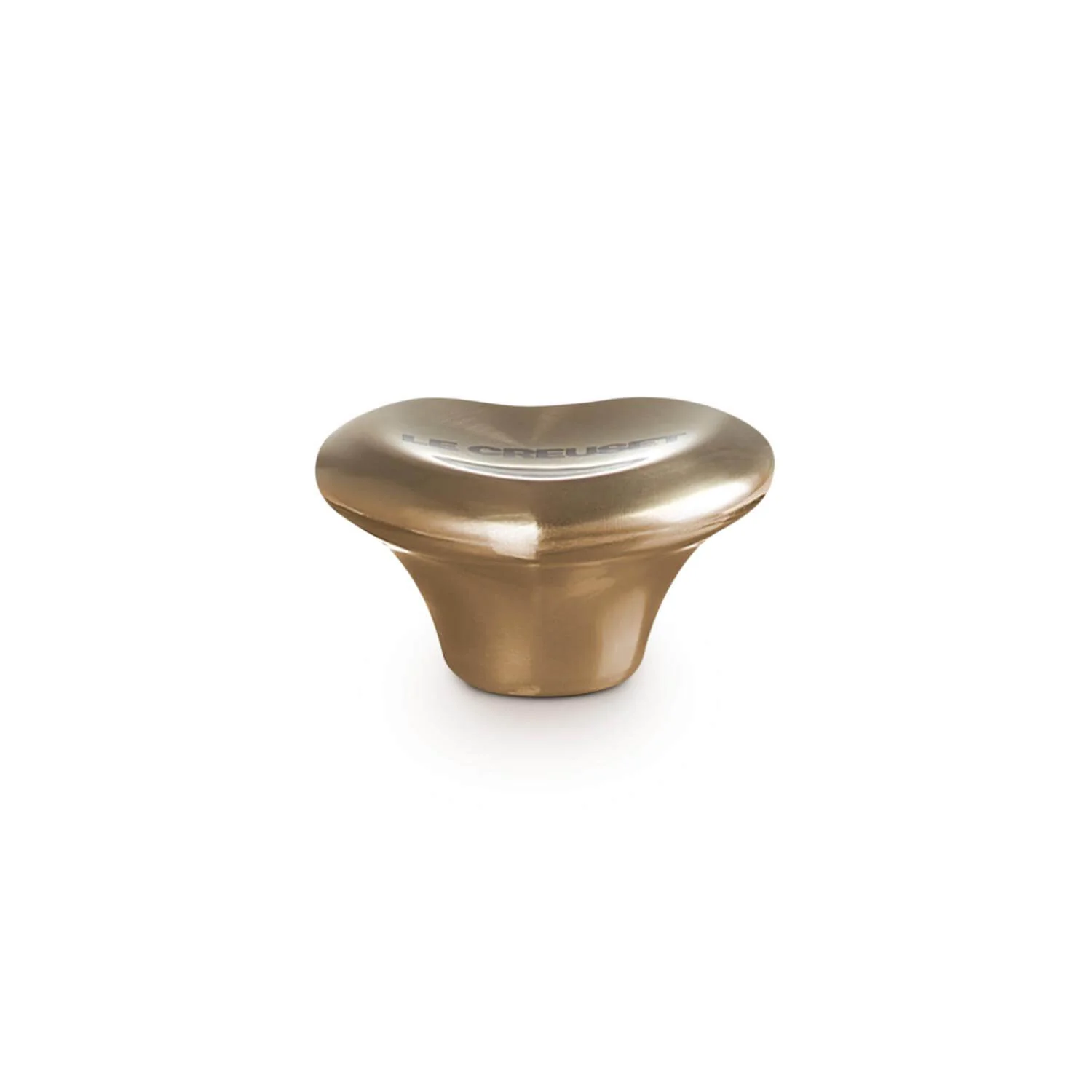 Le Creuset Signature Heart 5cm Knob - Light Gold - Image 4