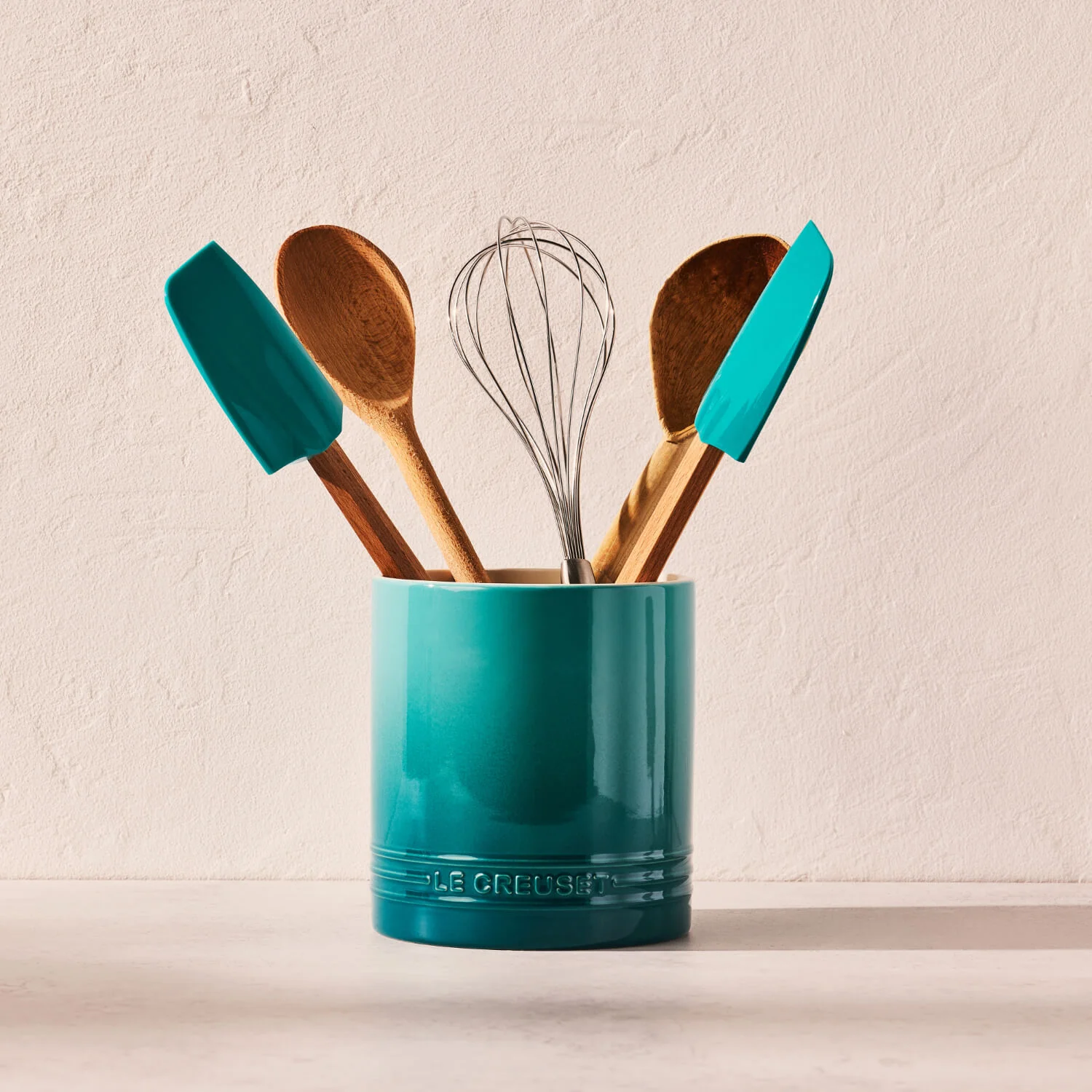 Le Creuset Signature Stoneware 1.1 Litre Utensil Jar - Bleu Riviera - Image 5