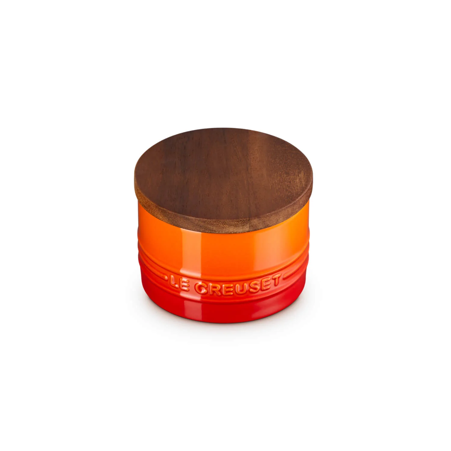Le Creuset Stoneware Signature 200ml Storage Jar with Wooden Lid - Volcanic - Image 5