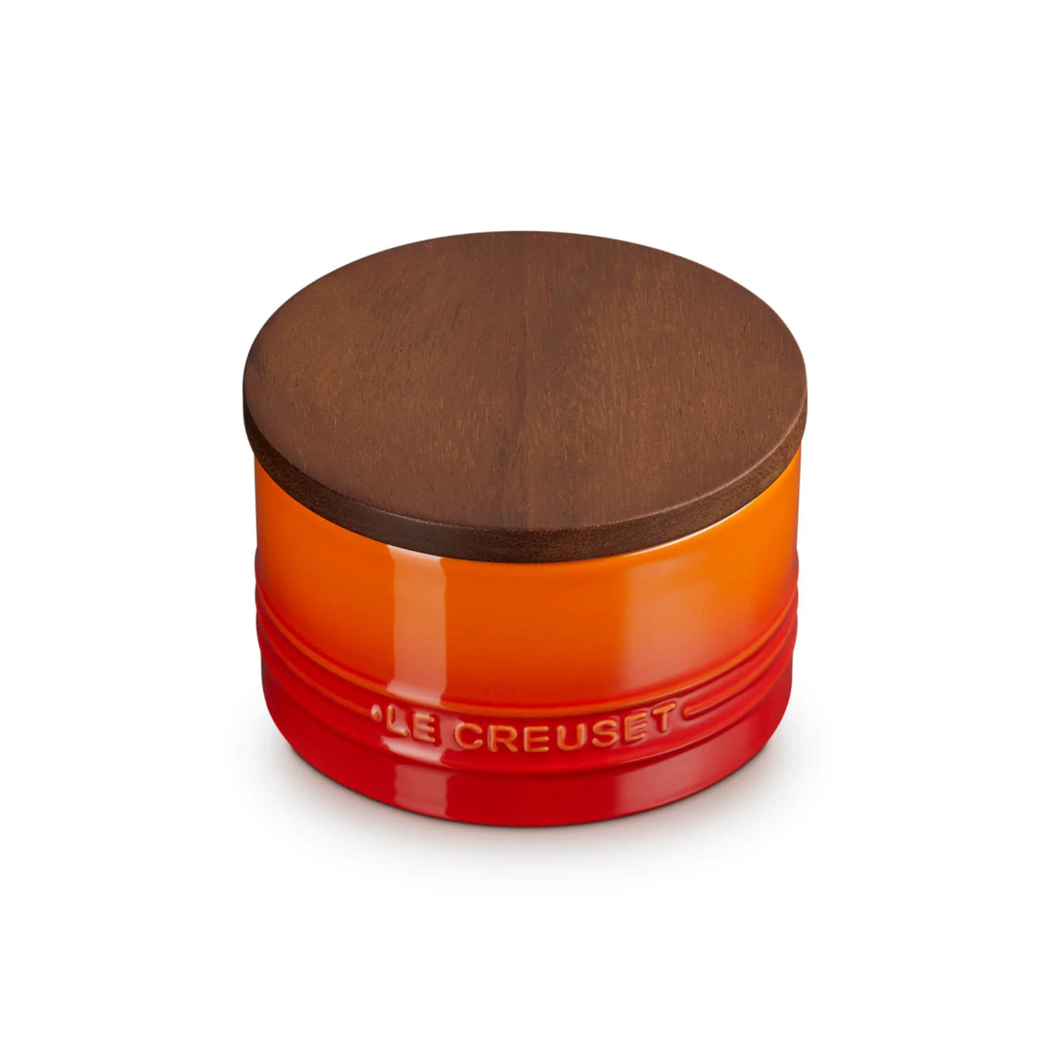 Le Creuset Stoneware Signature 470ml Storage Jar with Wooden Lid - Volcanic - Image 5