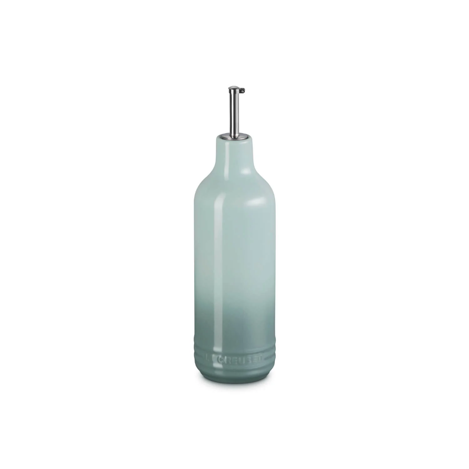 Le Creuset Stoneware Signature 600ml Oil Cruet Pourer - Sea Salt - Image 4