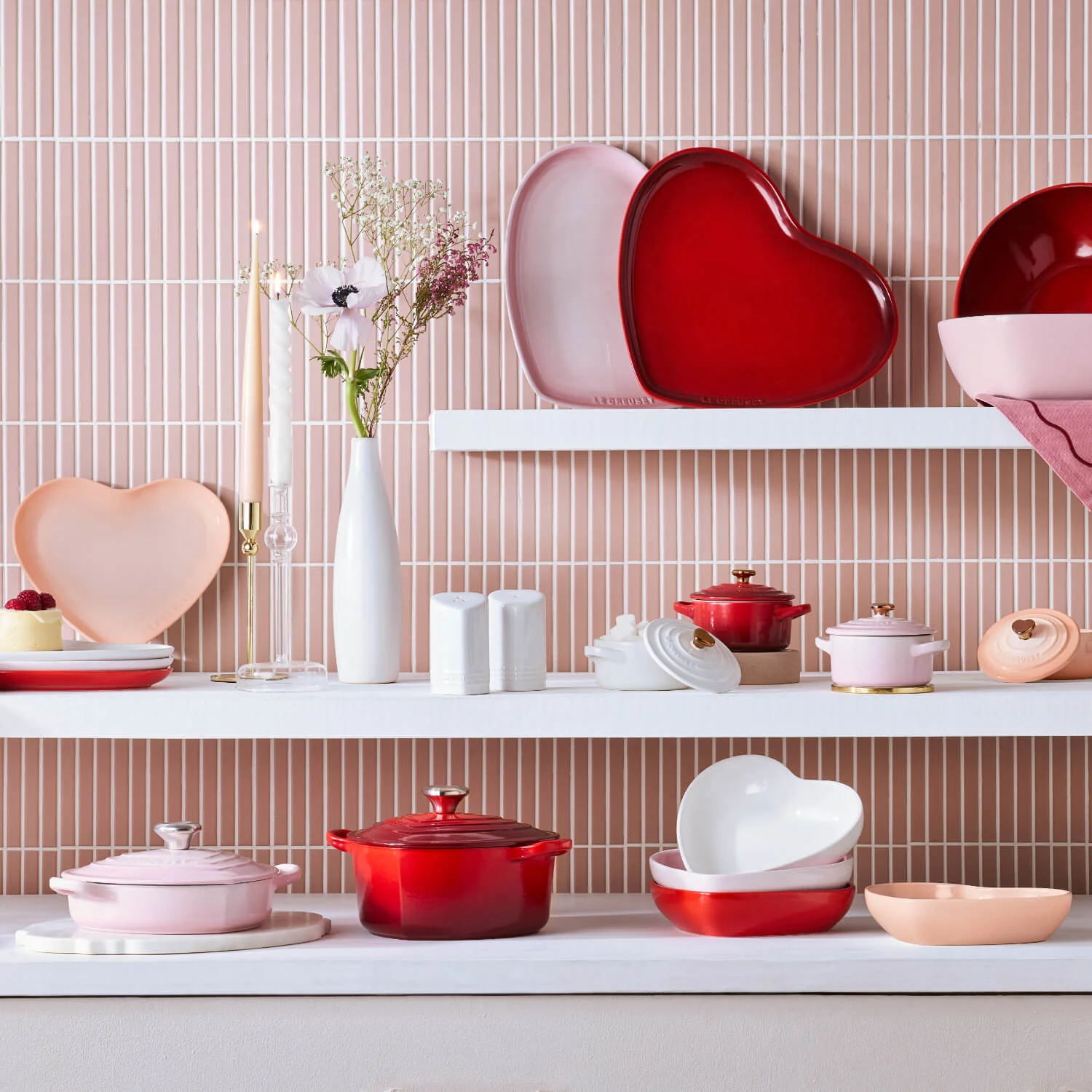 Le Creuset Stoneware 20cm Heart Bowl - Peche - Image 5