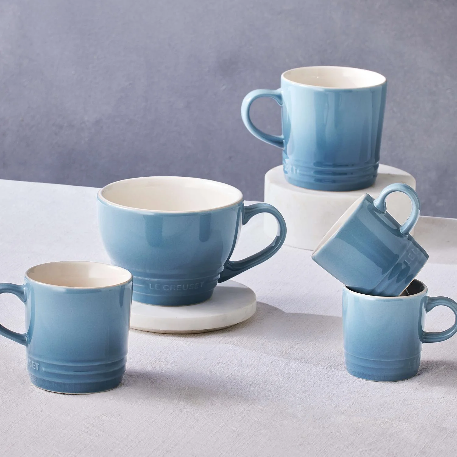 Le Creuset Stoneware 350ml Mug - Chambray - Image 6