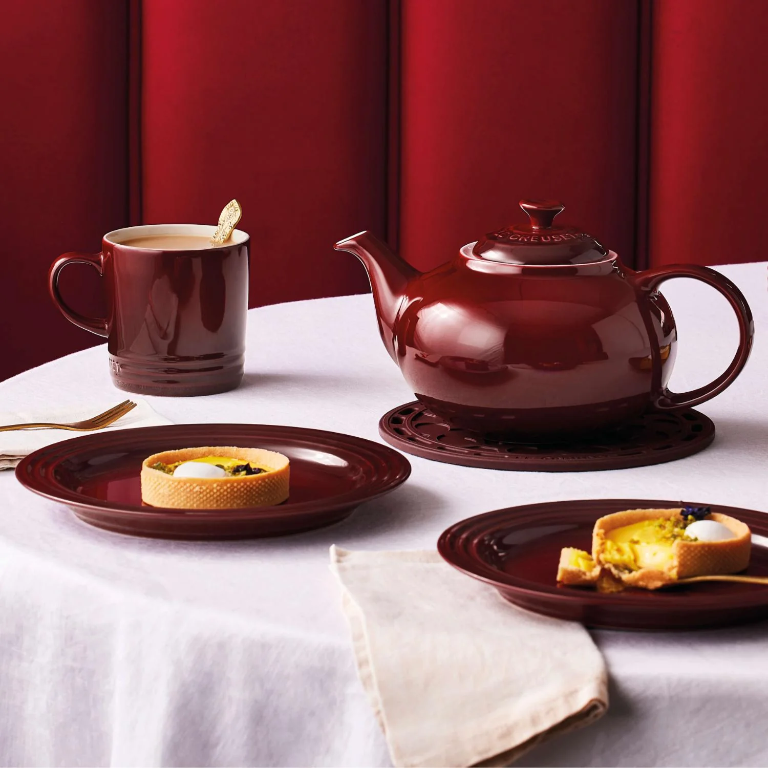 Le Creuset Stoneware 350ml Mug - Garnet - Image 5