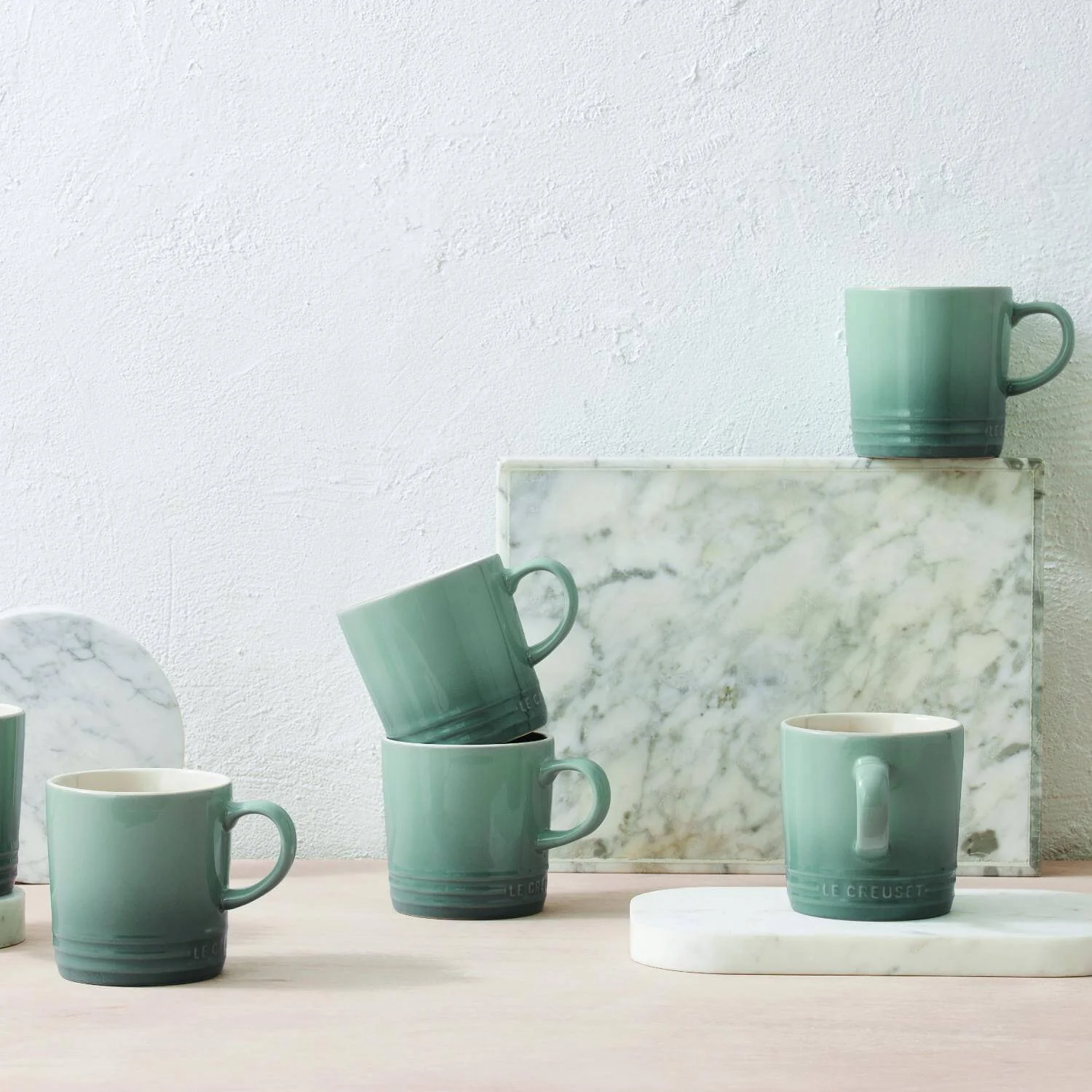 Le Creuset Stoneware 350ml Mug - Sea Salt - Image 5