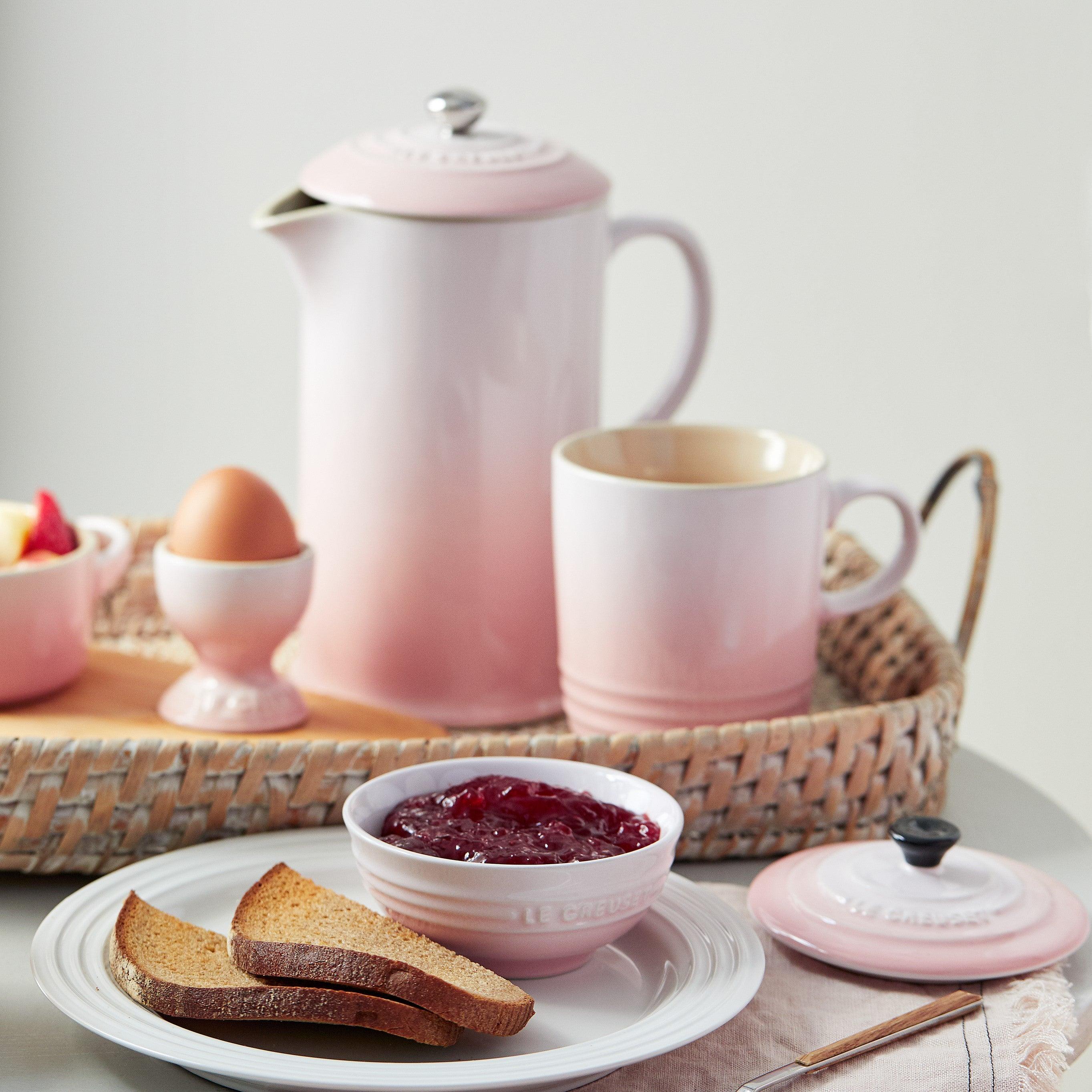 Le Creuset Stoneware 350ml Mug - Shell Pink - Image 5